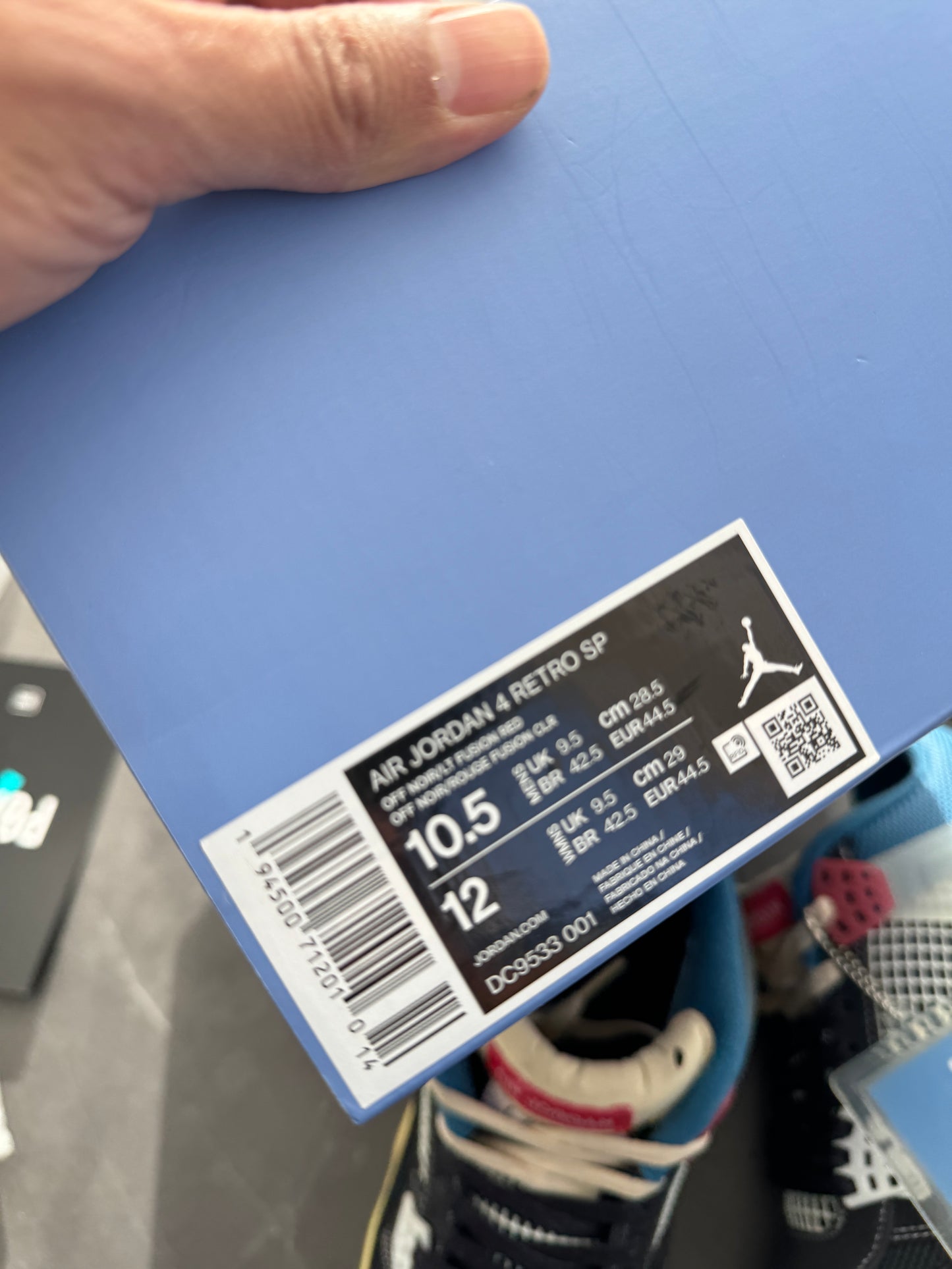 Air Jordan 4 Union Off Noir