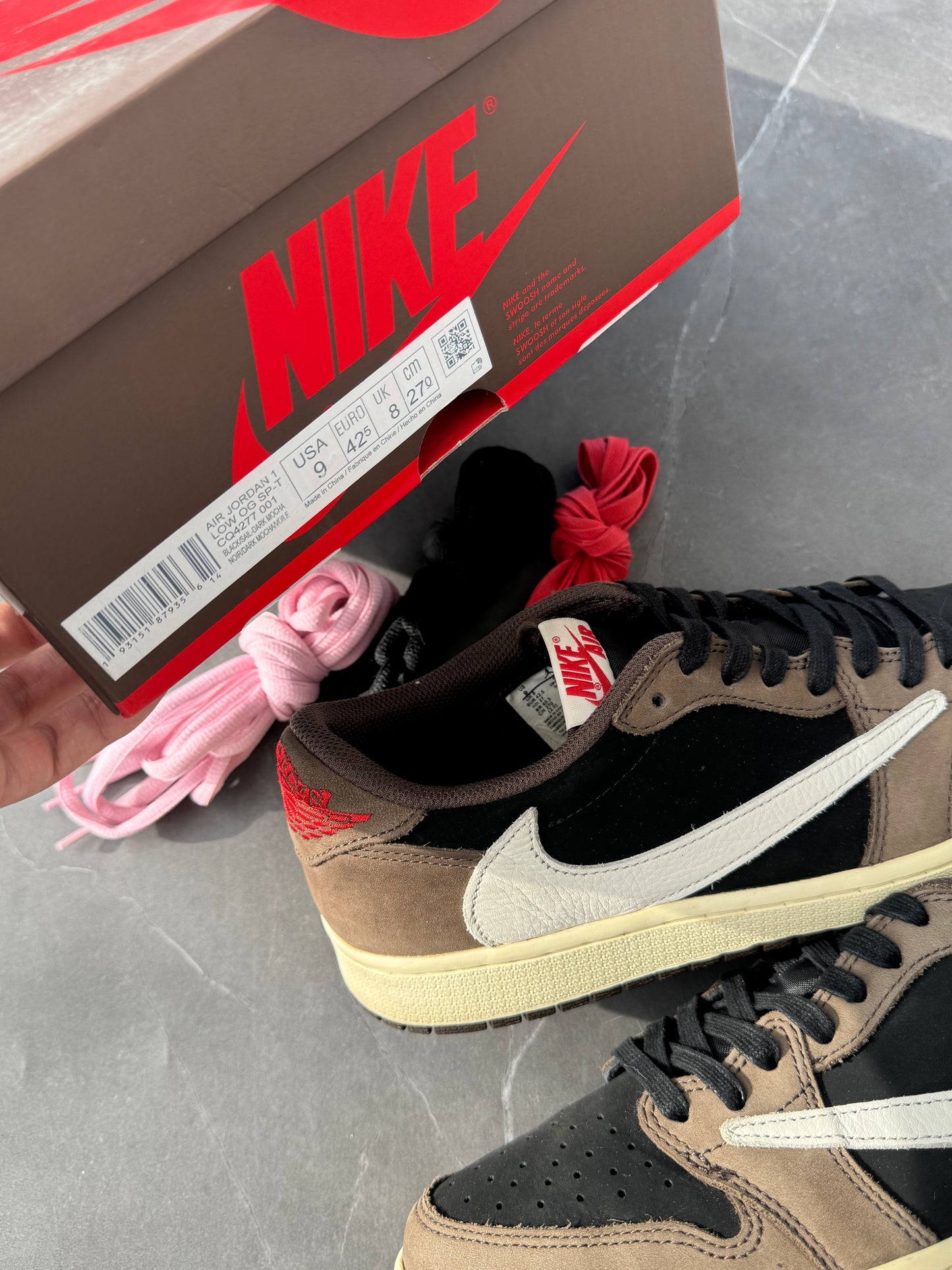 Air Jordan 1 Low Travis Scott Mocha US9