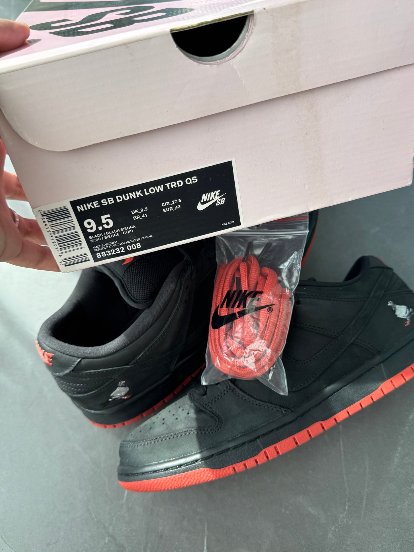 Dunk Low Pro SB Black Pigeon US9.5