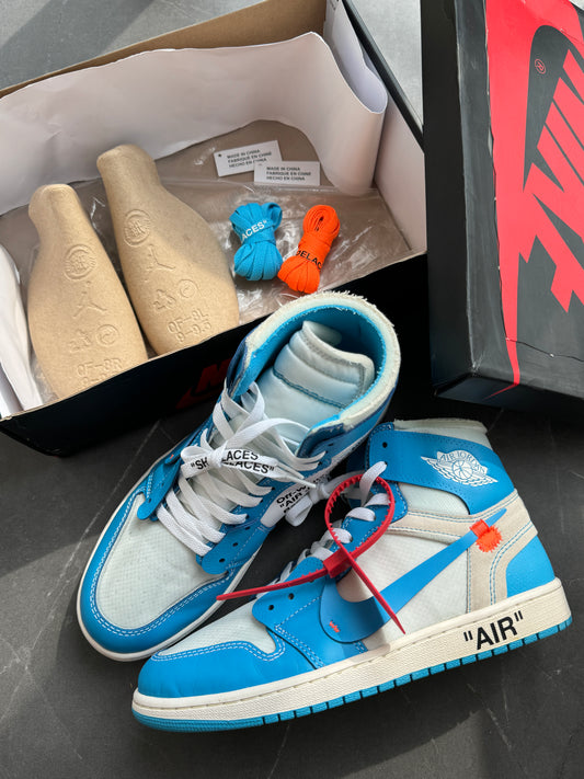 Air Jordan 1 High Off-White University Blue US9.5