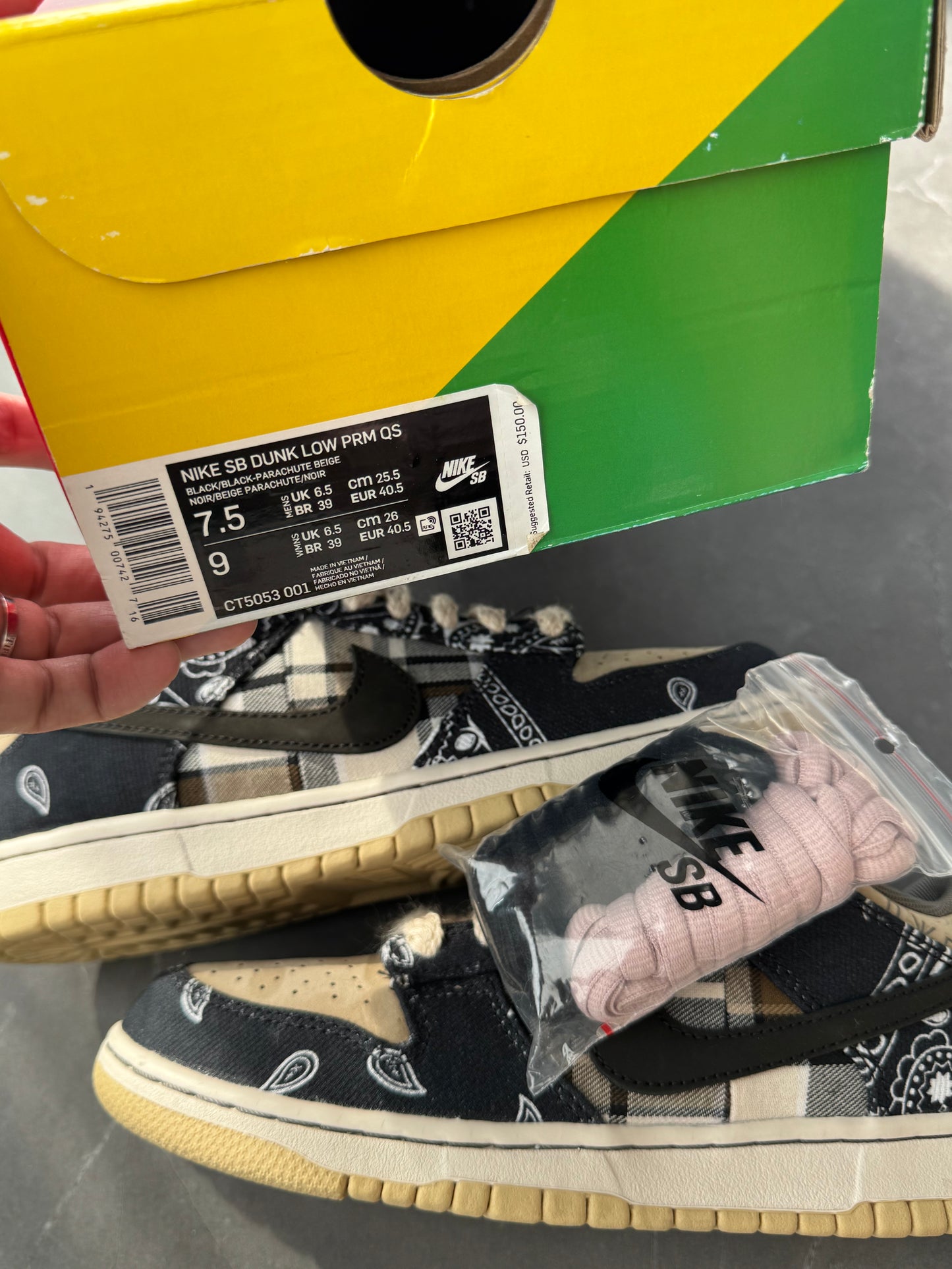 Dunk Low Pro SB Travis Scott US7.5