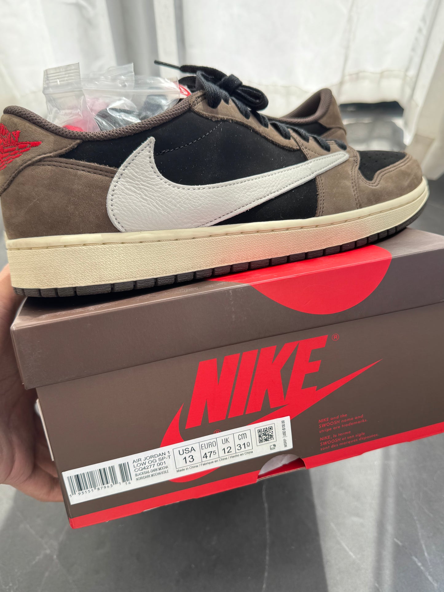 Air Jordan 1 Low Travis Scott Mocha US13