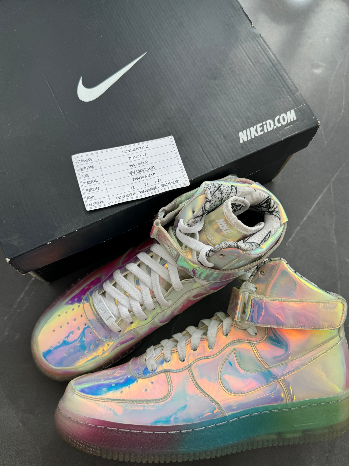 Air Force 1 High Premium Super Bowl Iridescent ID 2015