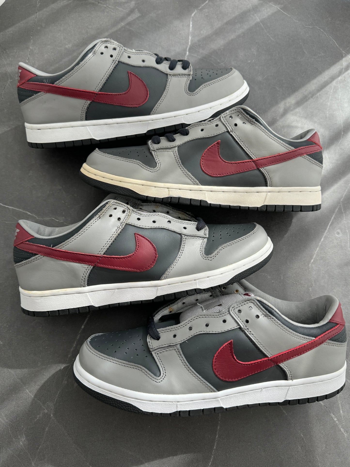 Dunk Low Pro B Medium Grey Team Red Anthracite 2002