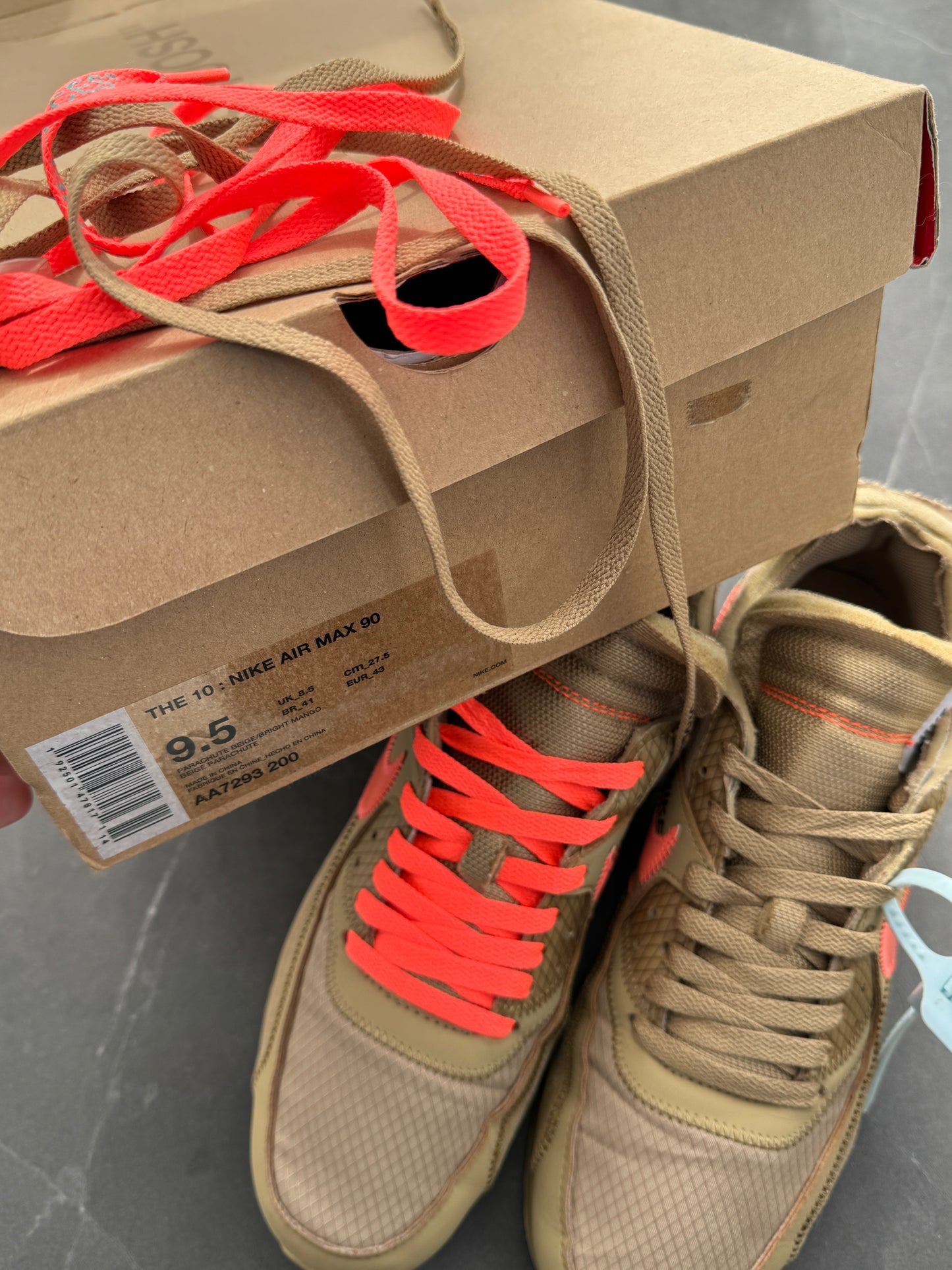 Air Max 90 Off-White Desert Ore US9