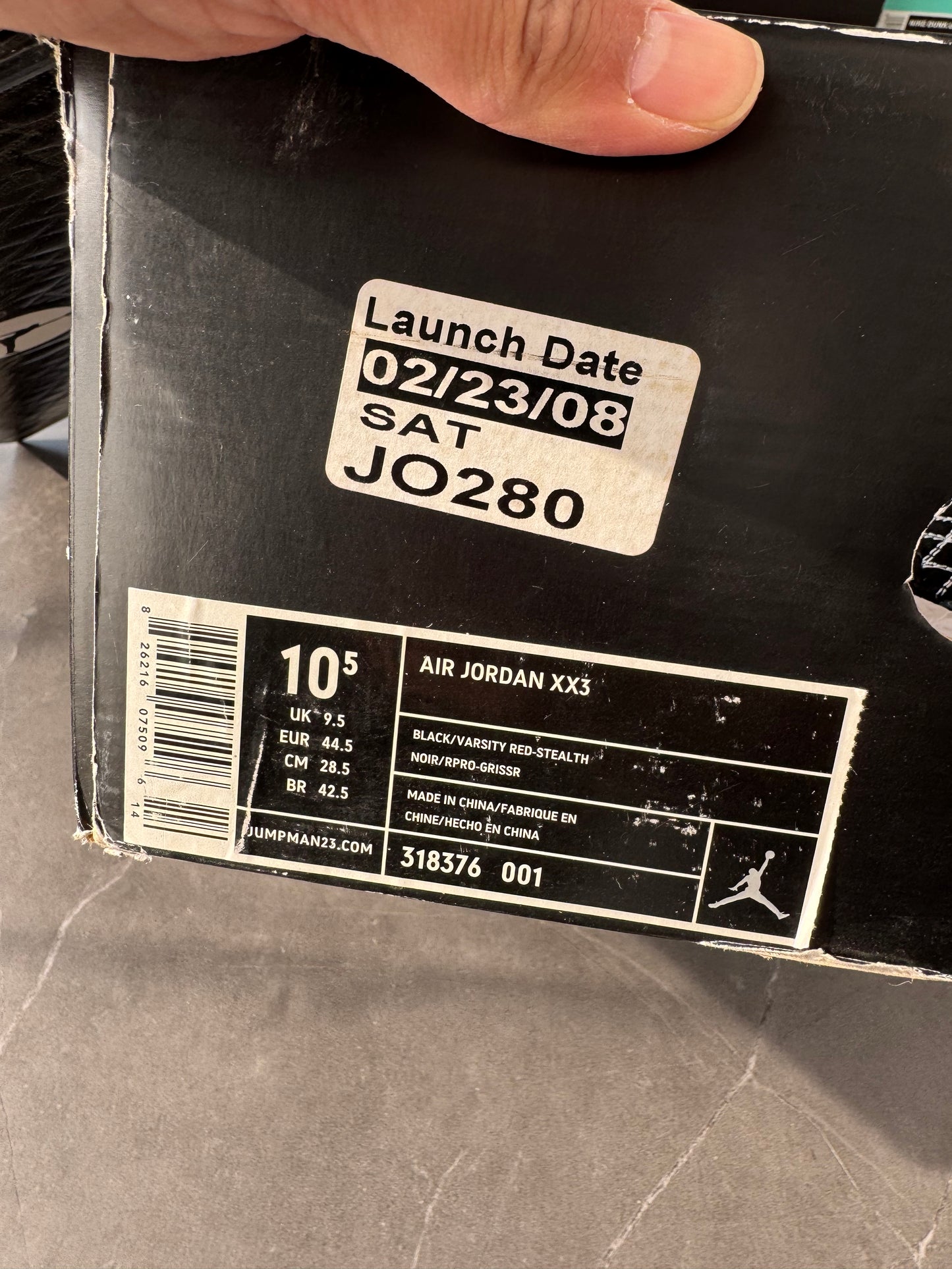 Air Jordan 23 Black Stealth 2008