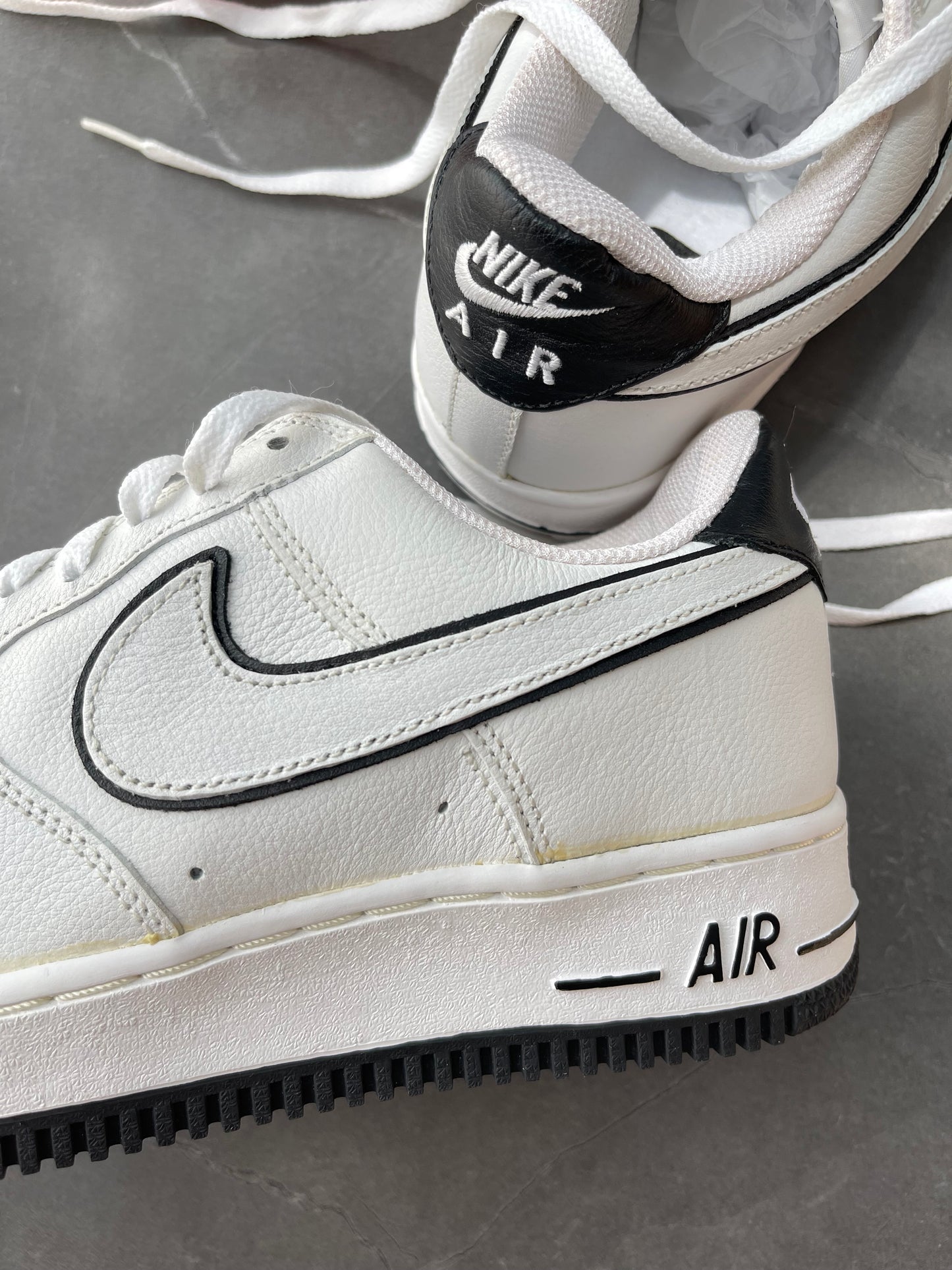 Air Force 1 Low Black White Double Swooshes 2002