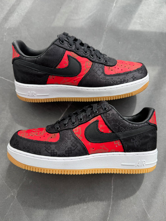 Air Force 1 Low Clot Fragment Design Black Silk