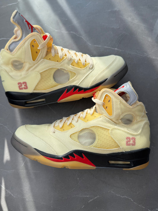 Air Jordan 5 Off-White Sail US12