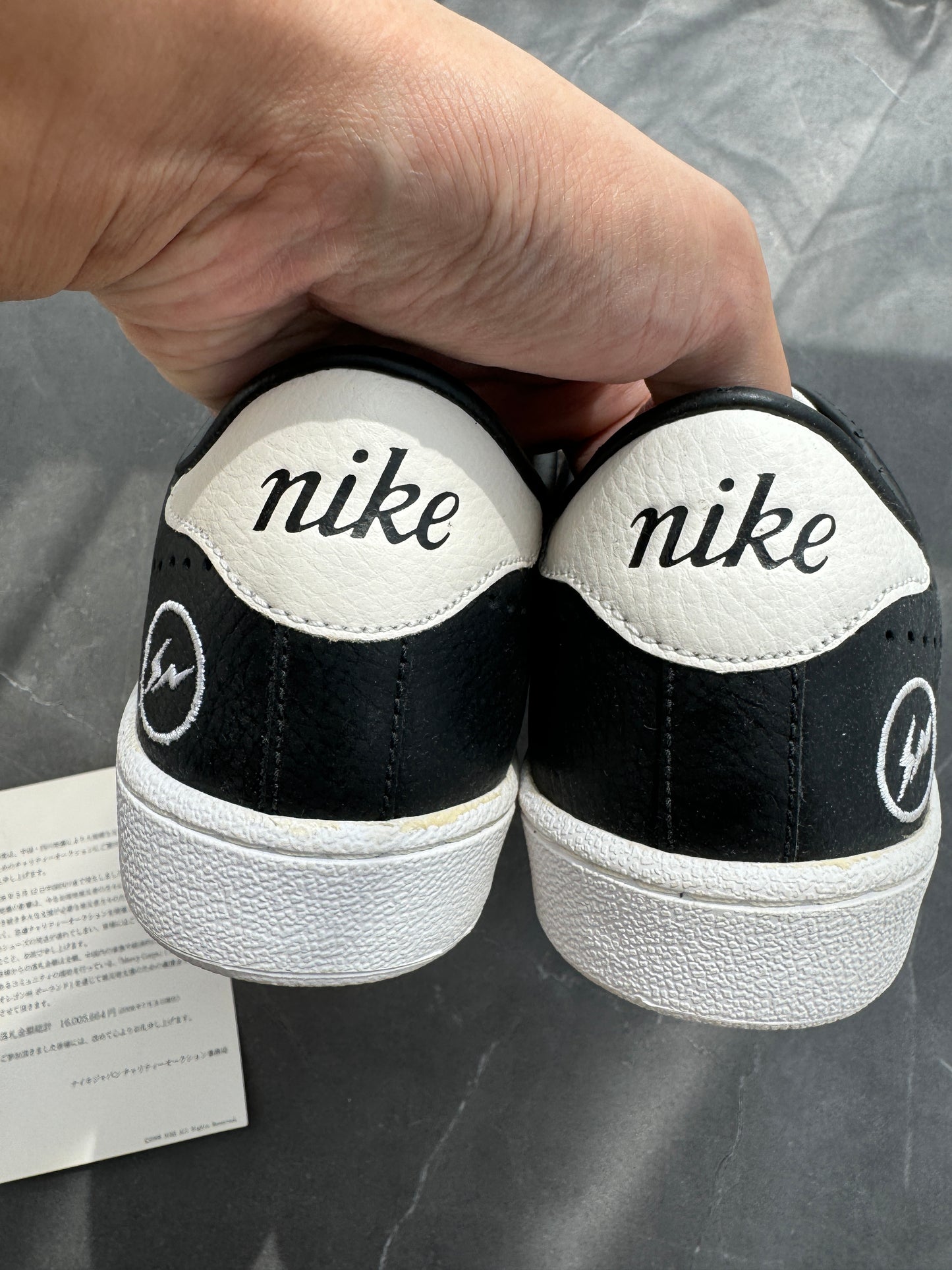 Nike Zoom Tennis Classic Fragment Design Sichuan Earthquake Black White ”四川加油“ 2008