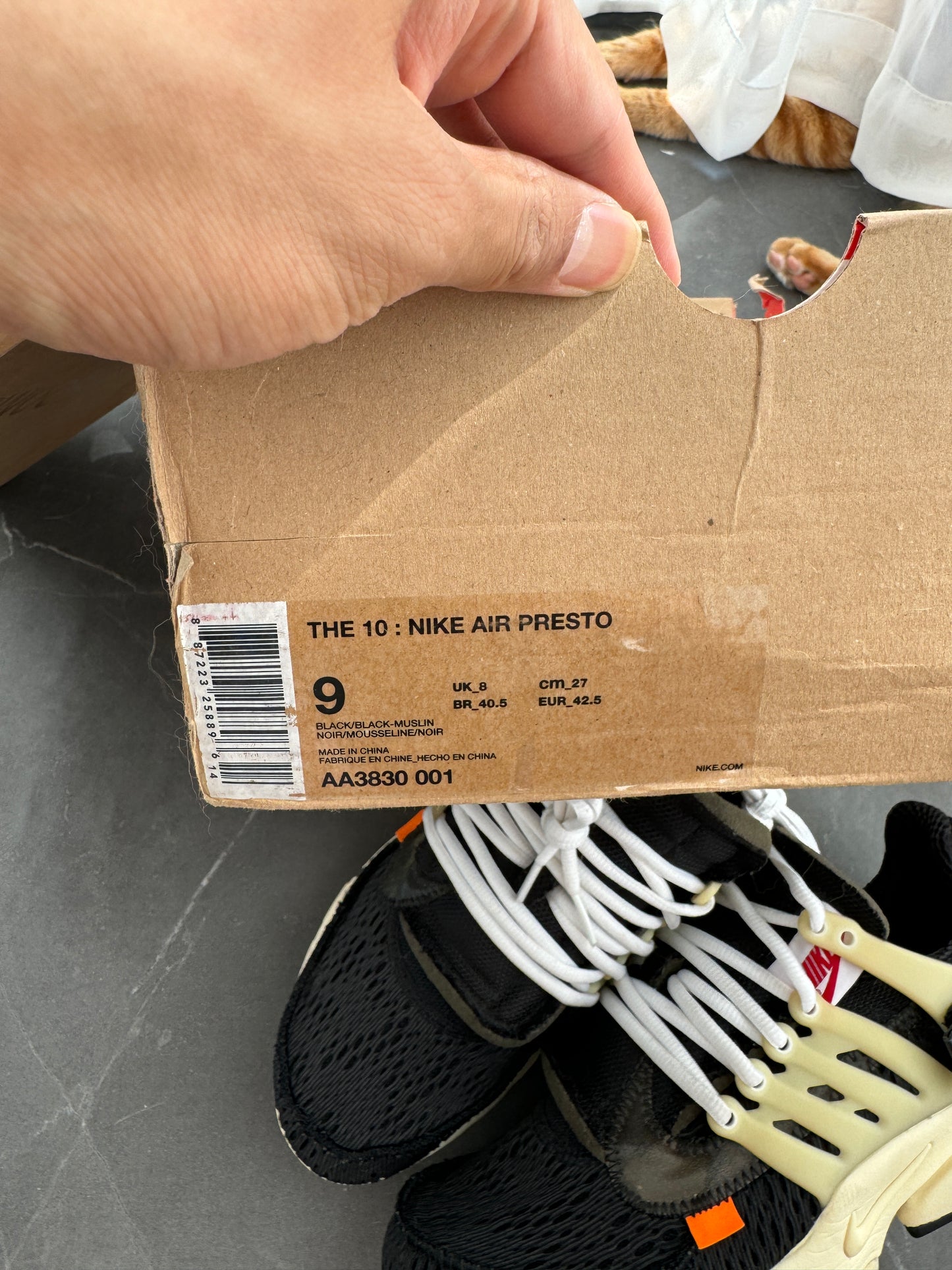 Nike Air Presto Off-White The Ten US9