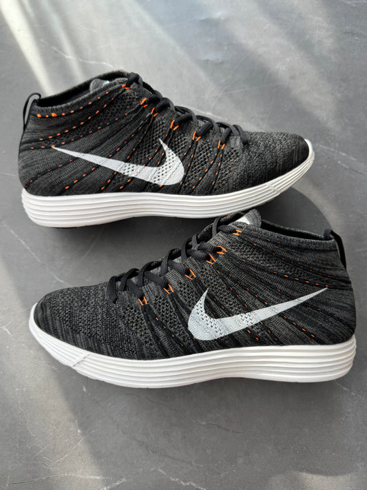 Nike Lunar Chukka Flyknit Midnight Fog Total Orange