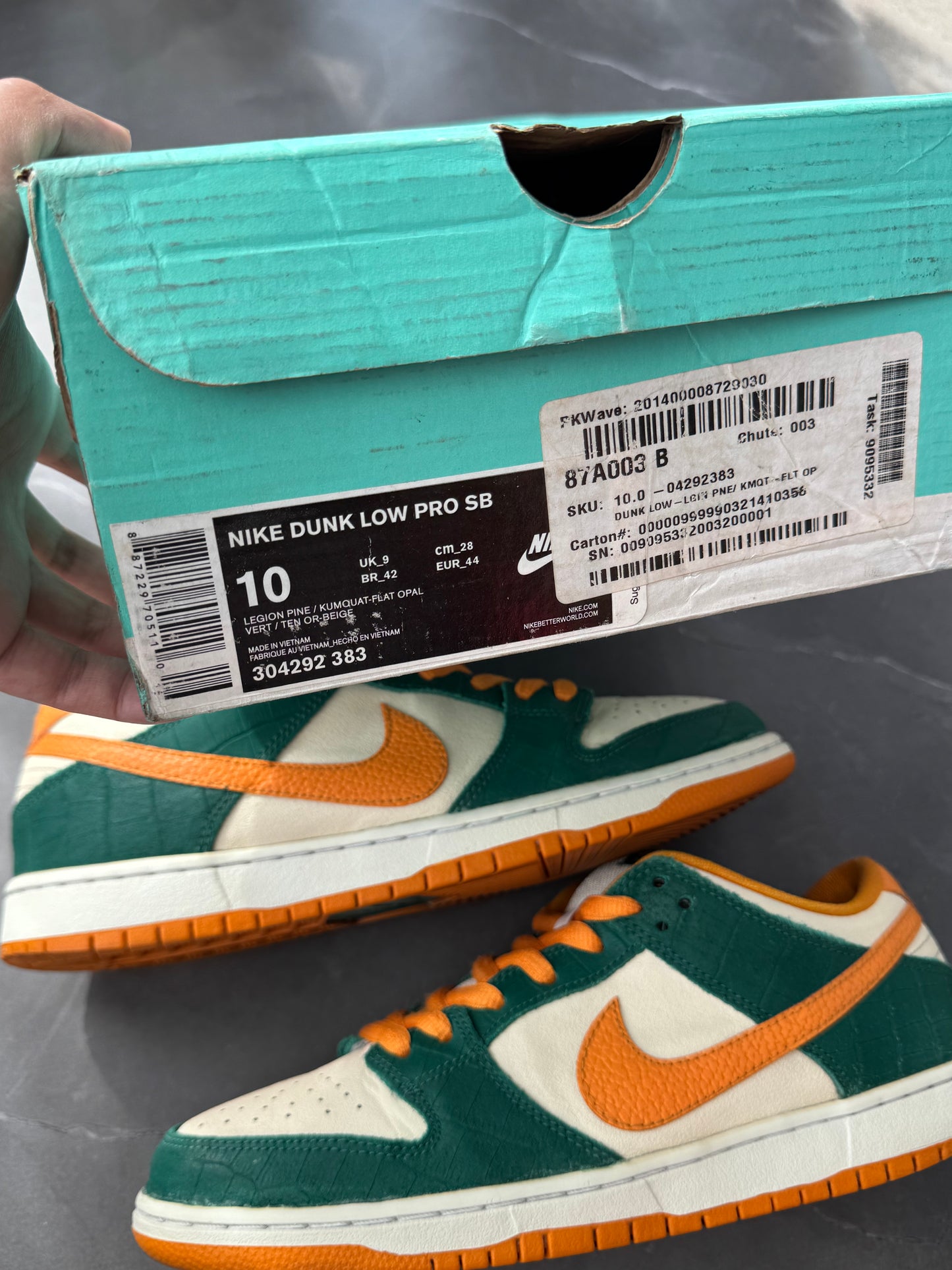 Dunk Low Pro SB Legion Pine Kumquat 2013