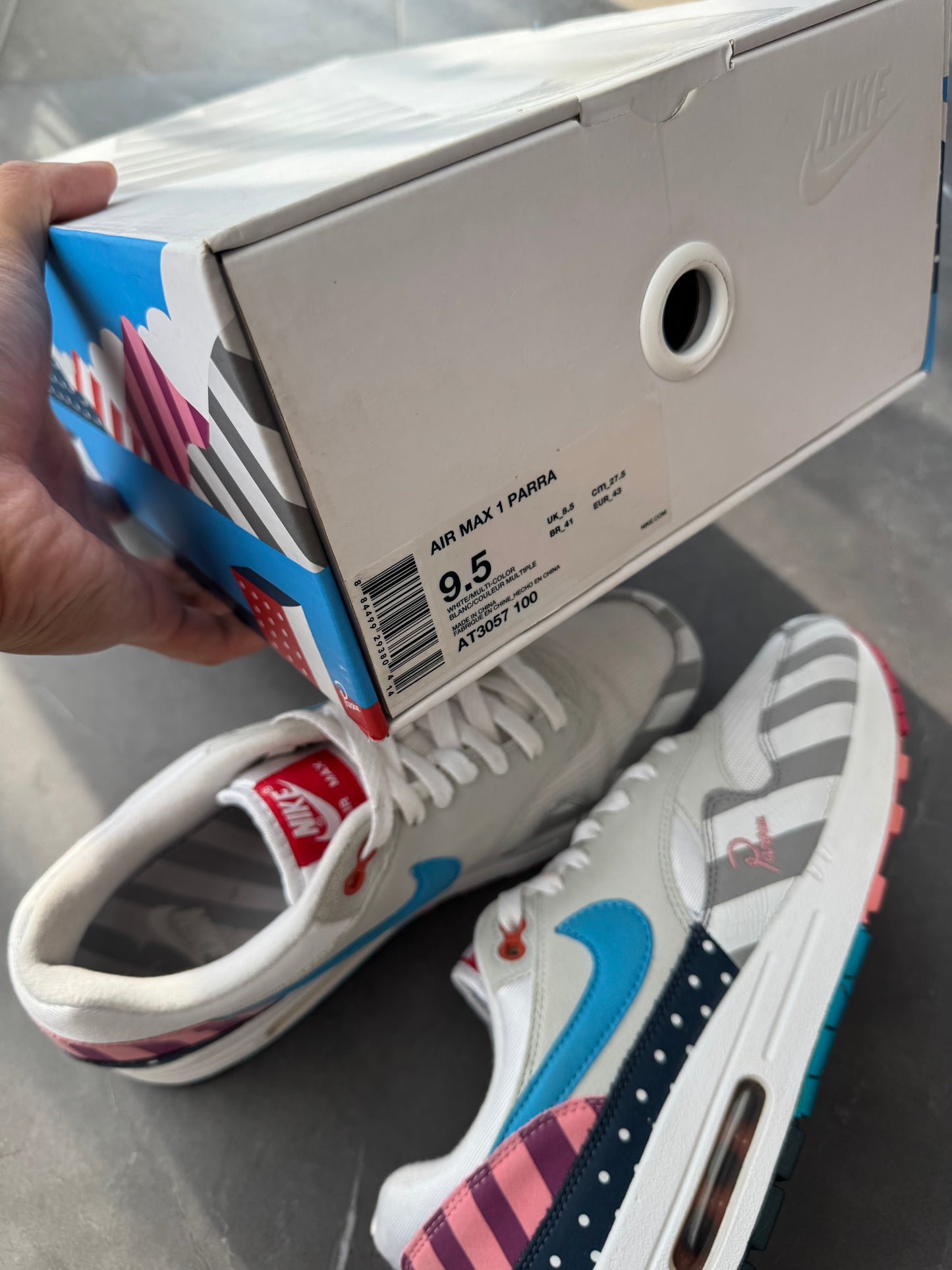 Air Max 1 Parra 2018 US9.5