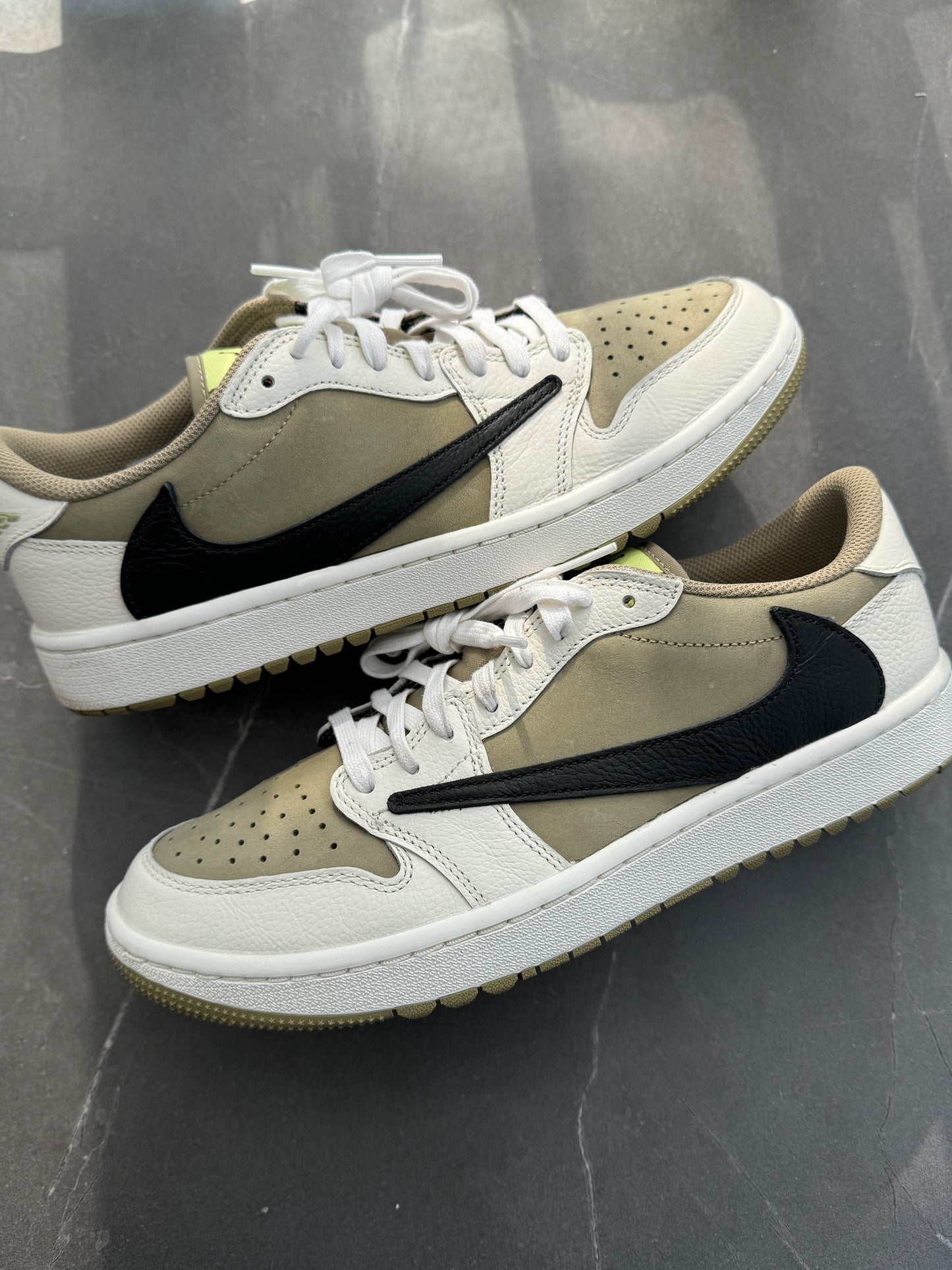 Air Jordan 1 Low Golf Travis Scott Neutral Olive