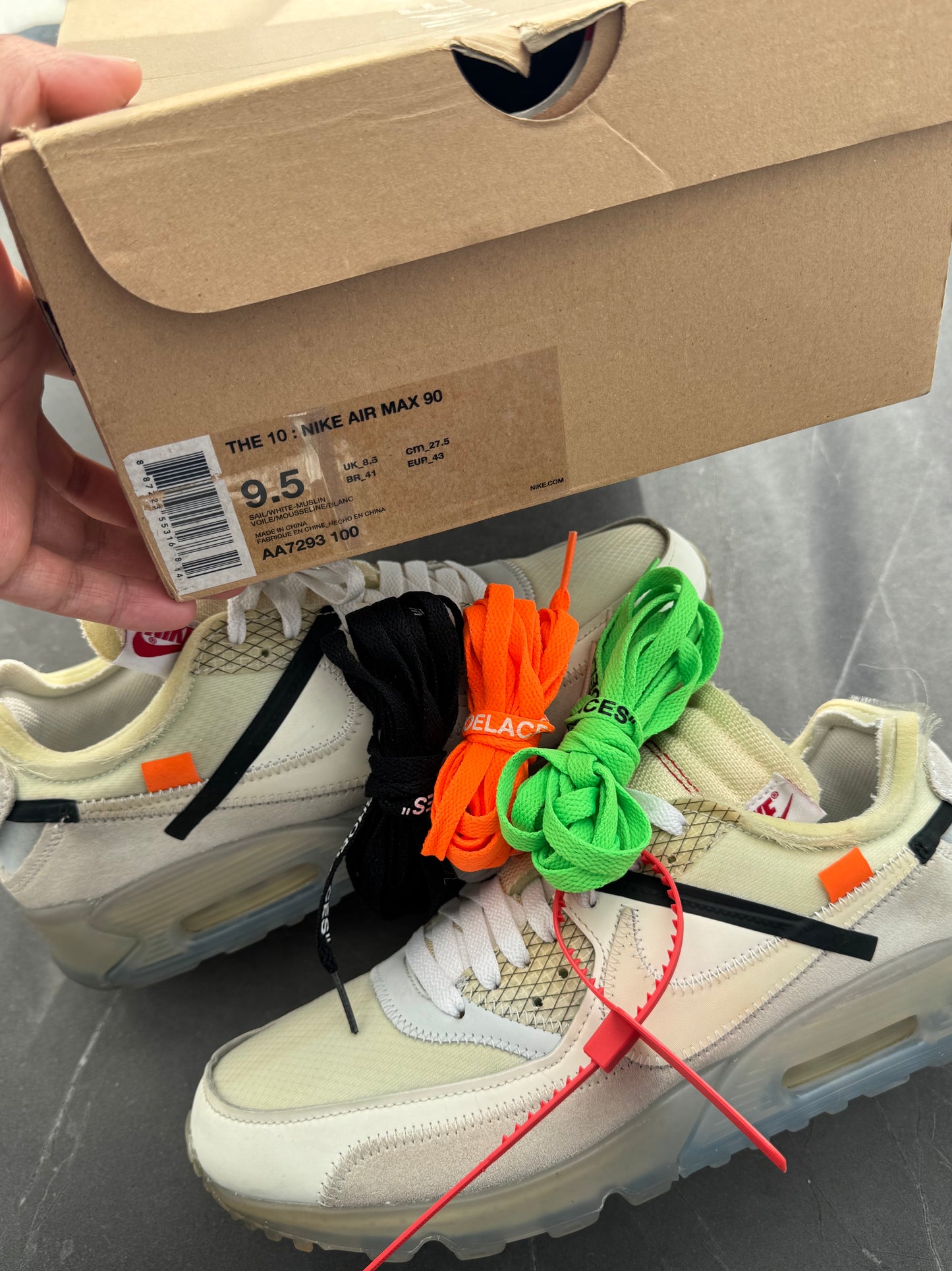 Air Max 90 Off-White The Ten US9.5
