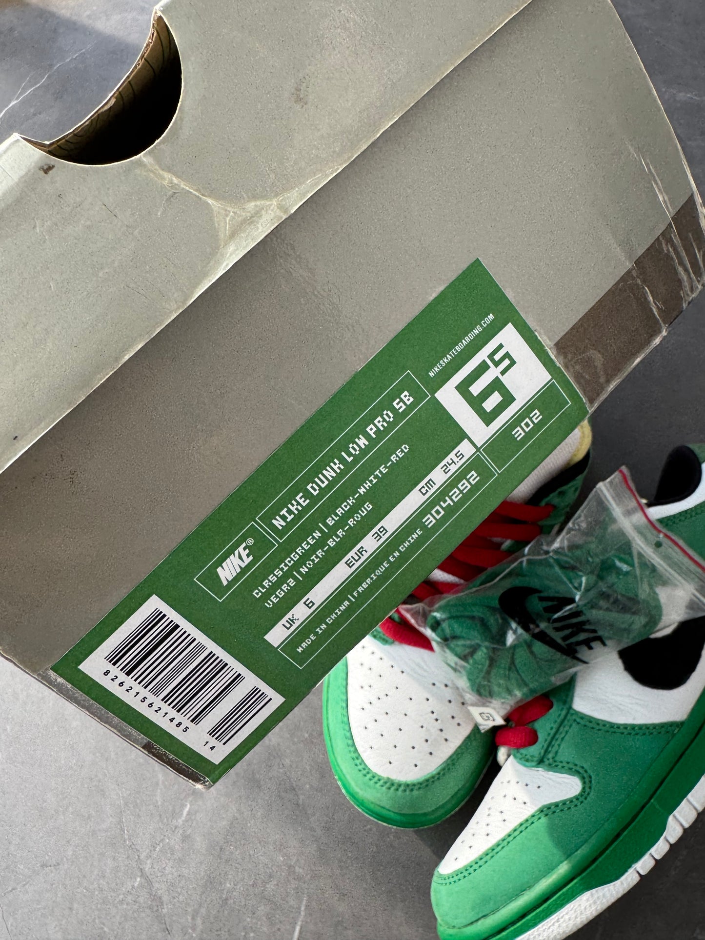 Dunk Low Pro SB Heineken 2003 US6.5