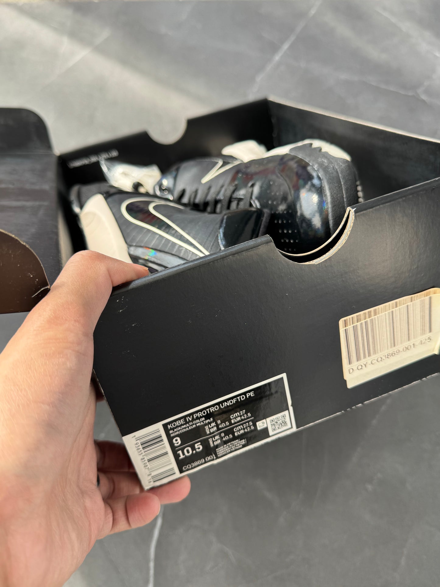 Nike Kobe 4 Undefeated Black Mamba US9