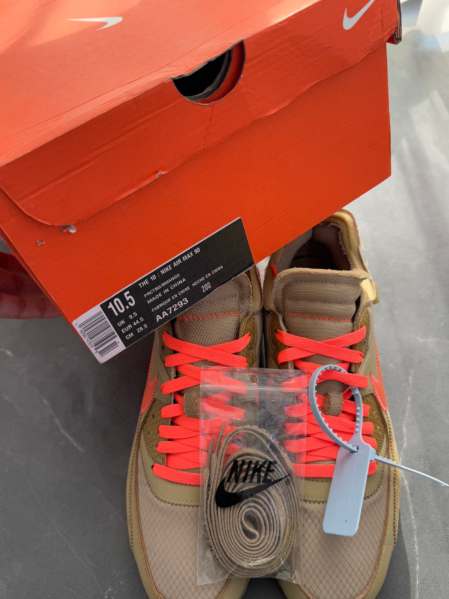 Air Max 90 Off-White Desert Ore US10.5