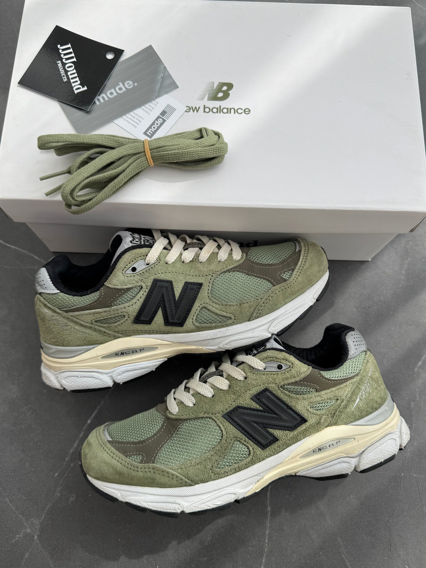 New Balance 990 V3 JJJJound MiUSA Olive US4.5