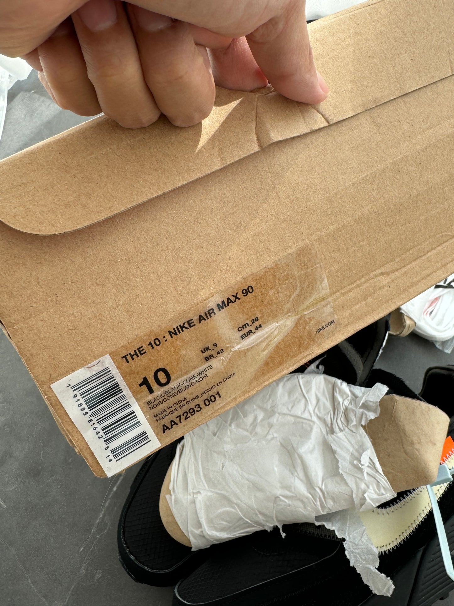 Air Max 90 Off-White Black US10