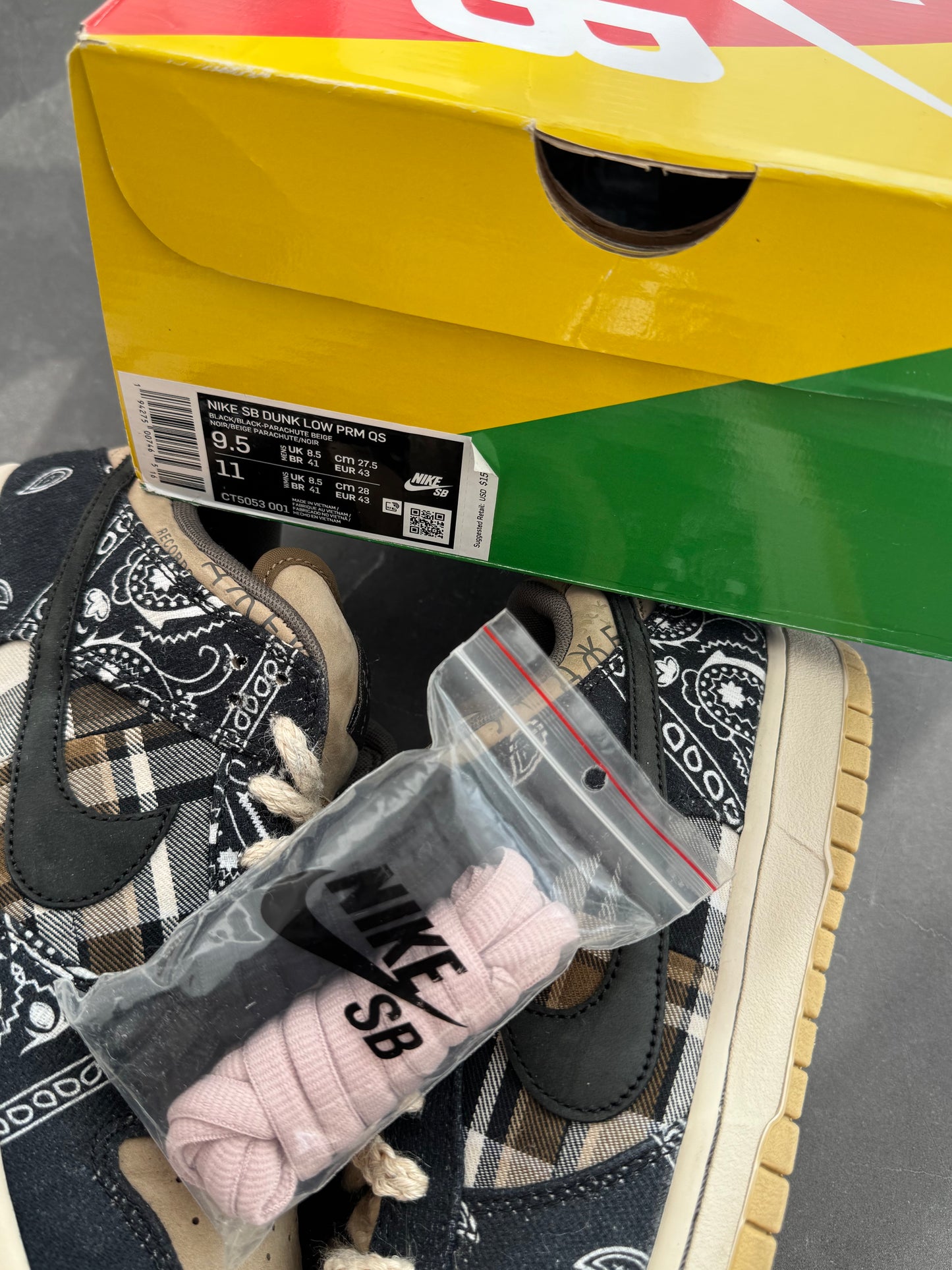 Dunk Low Pro SB Travis Scott US9.5