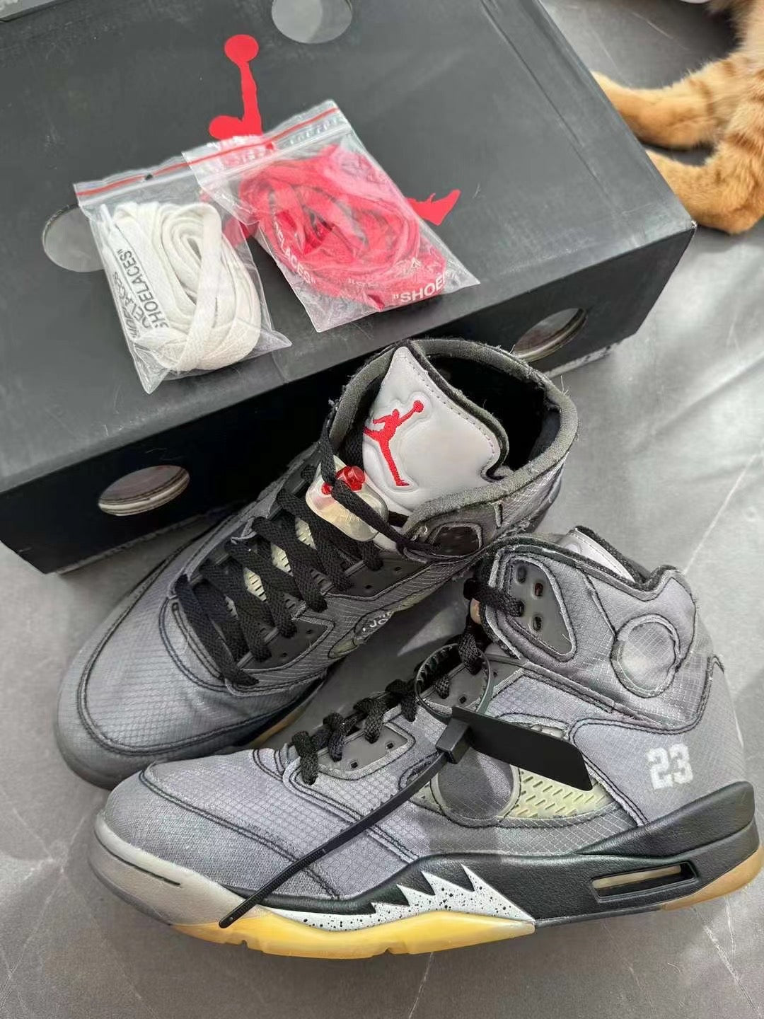 Air Jordan 5 Off-White Muslin US11.5