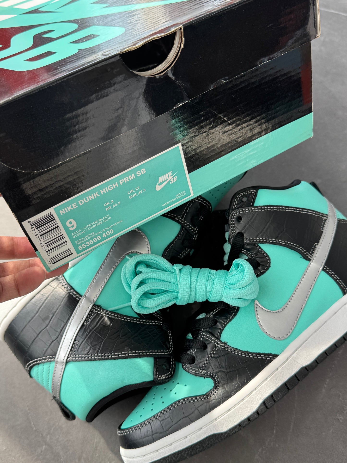 Dunk High Premium SB Diamond Tiffany 2013 US9