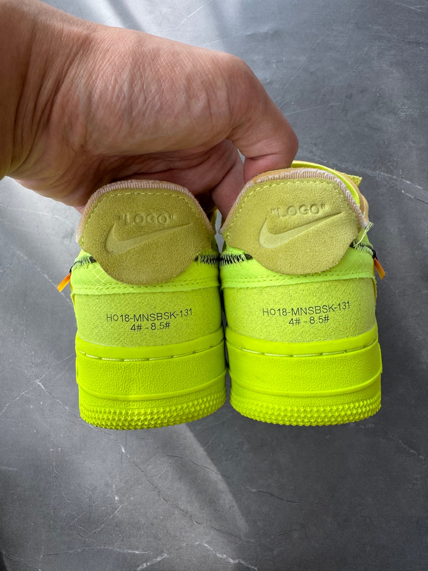 Air Force 1 Low Off-White Volt Sample US5.5