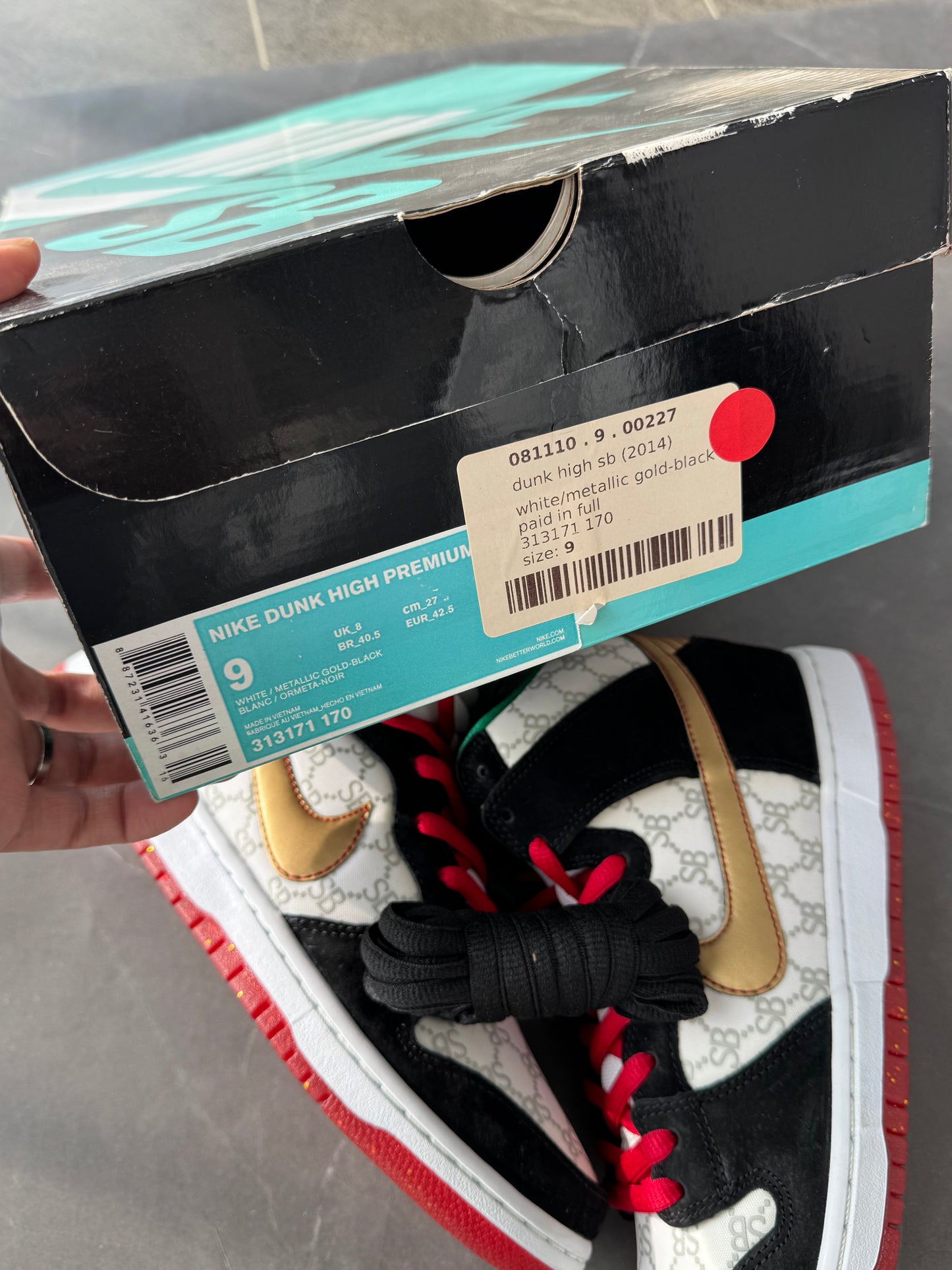 Dunk High Premium SB Black Sheep Paid In Full 2014 US9