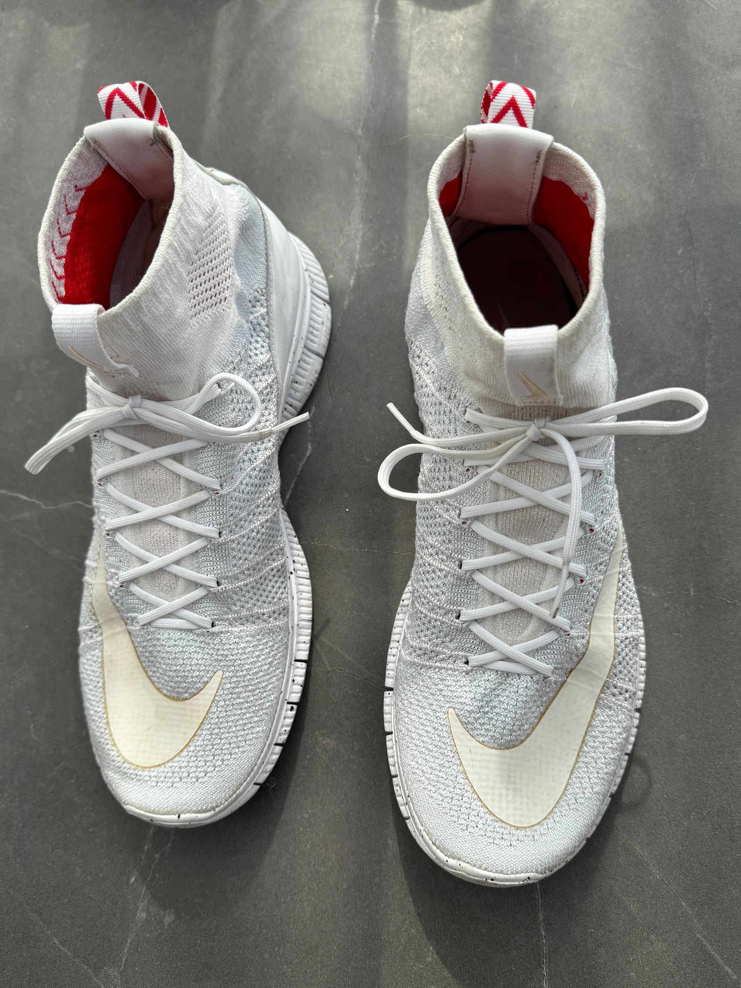 Nike Free Flyknit Mercurial Triple White 2015