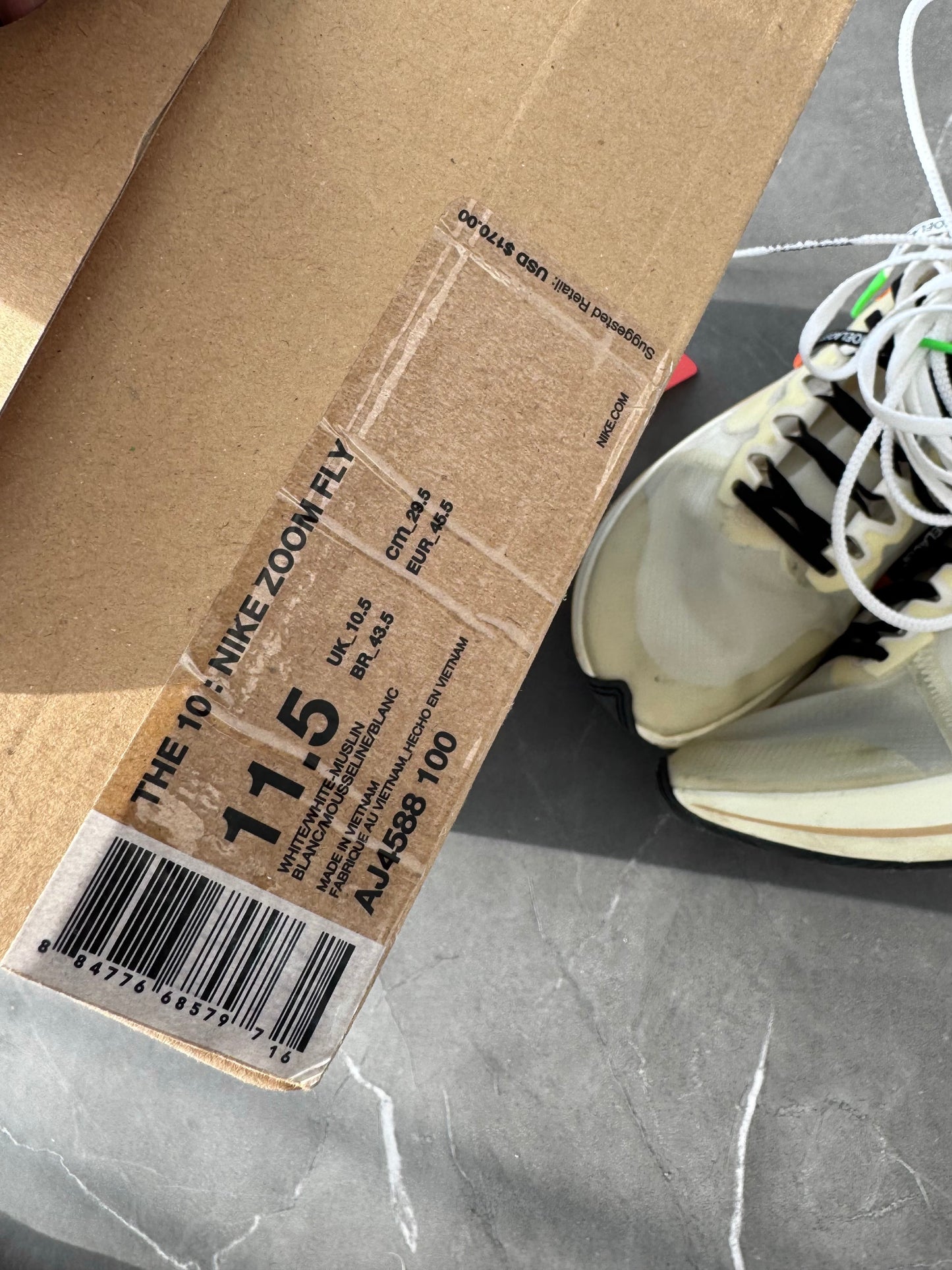 Nike Zoom Fly Off-White The Ten US11.5