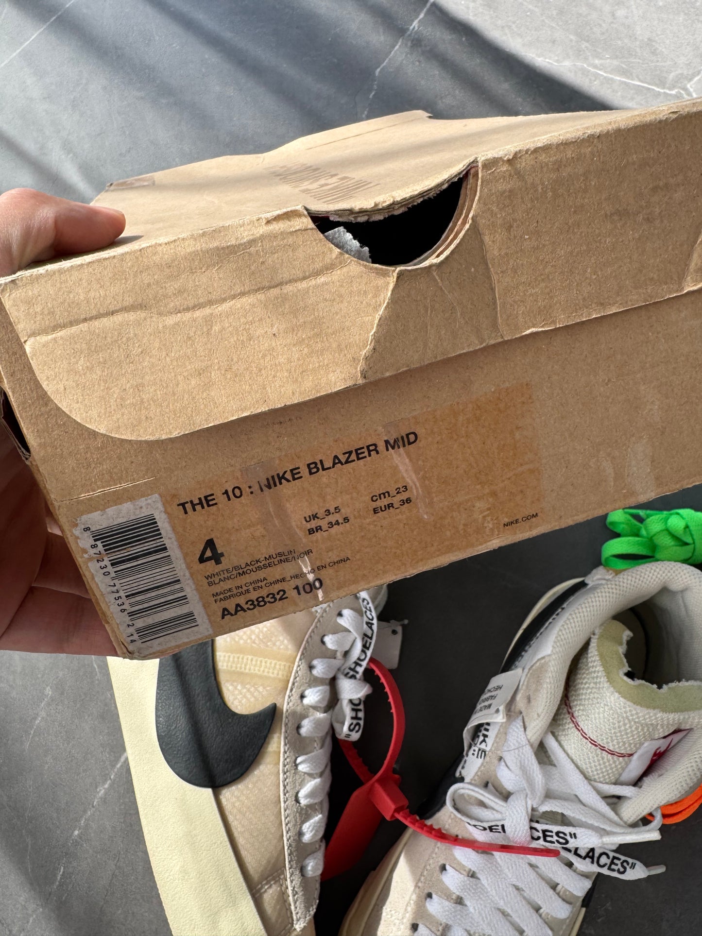 Blazer Mid Off-White The Ten US4