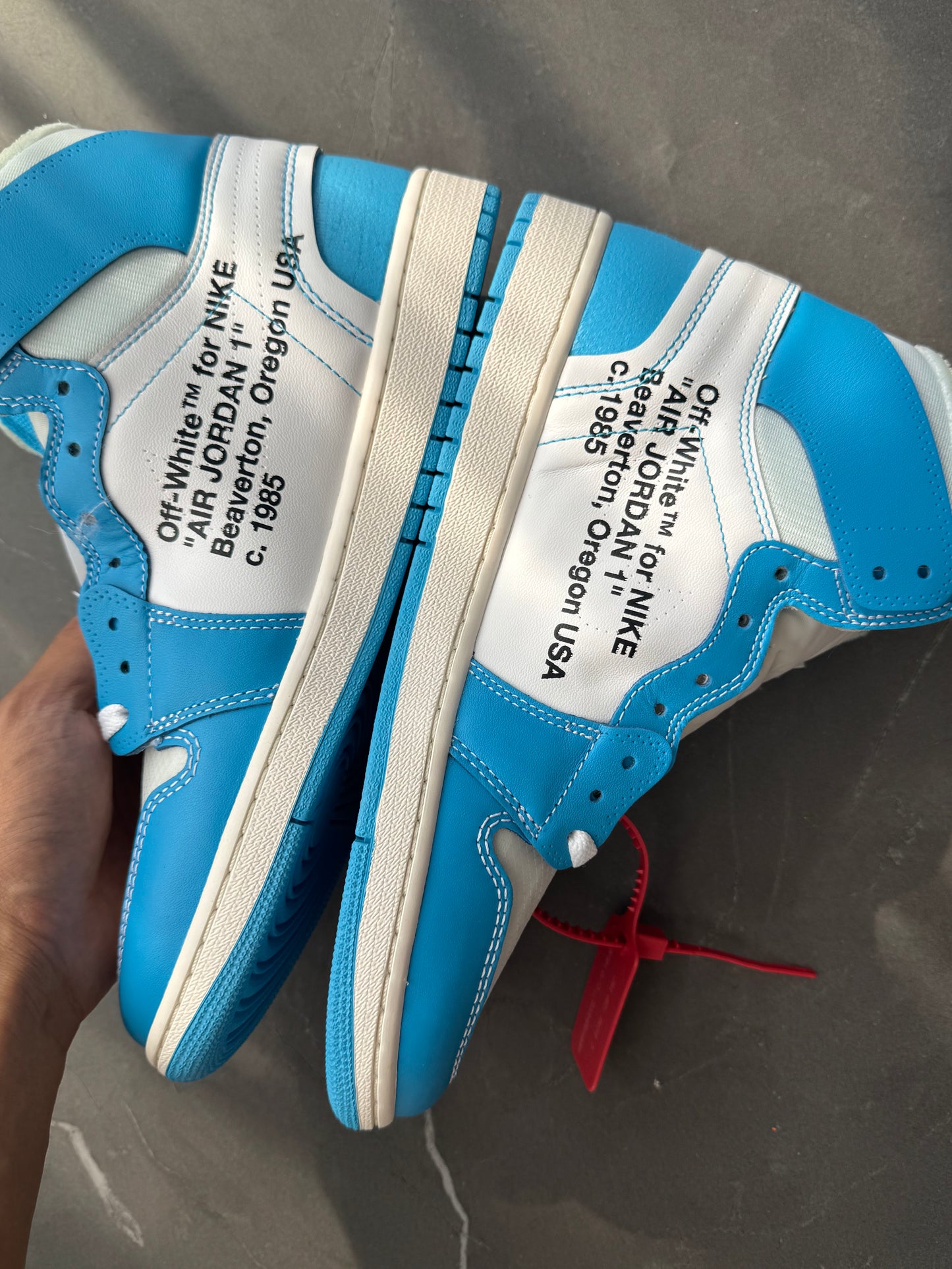 Air Jordan 1 High Off-White University Blue US11