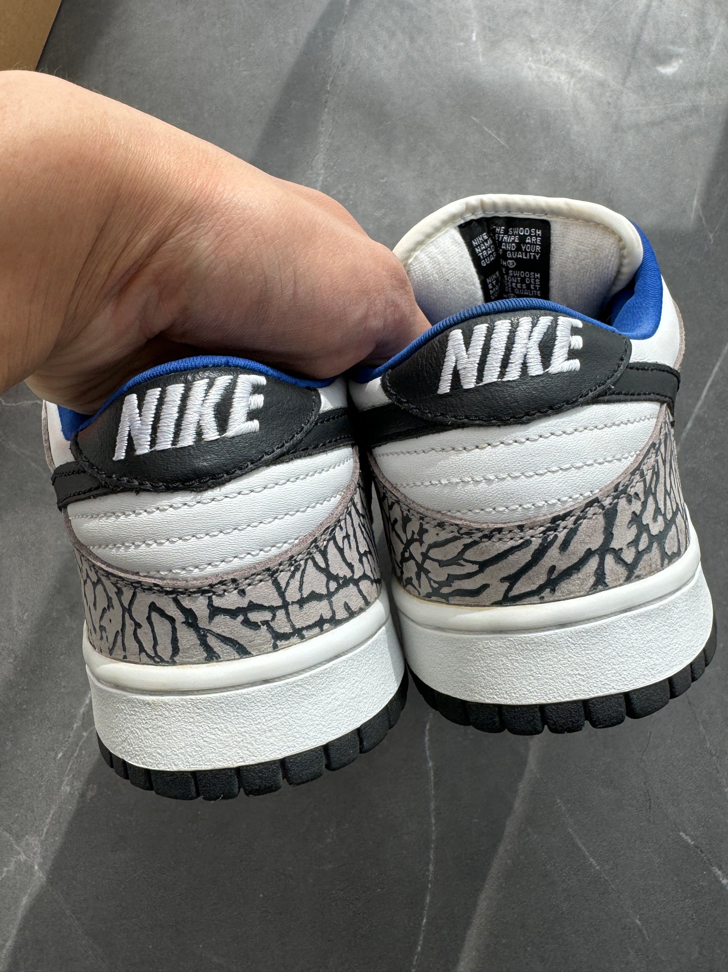 Dunk Low Pro SB Supreme White Cement 2002 US9