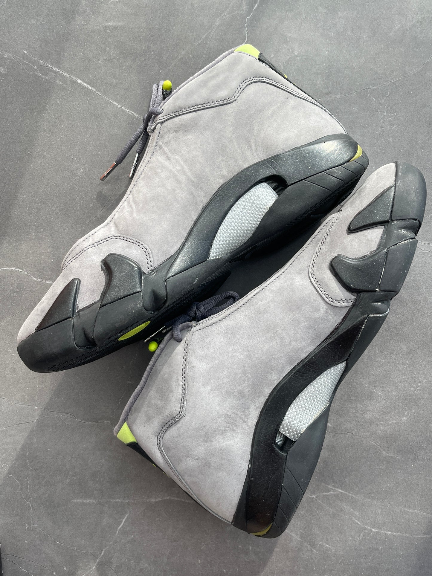 Air Jordan 14 Graphite Chartreuse 2005