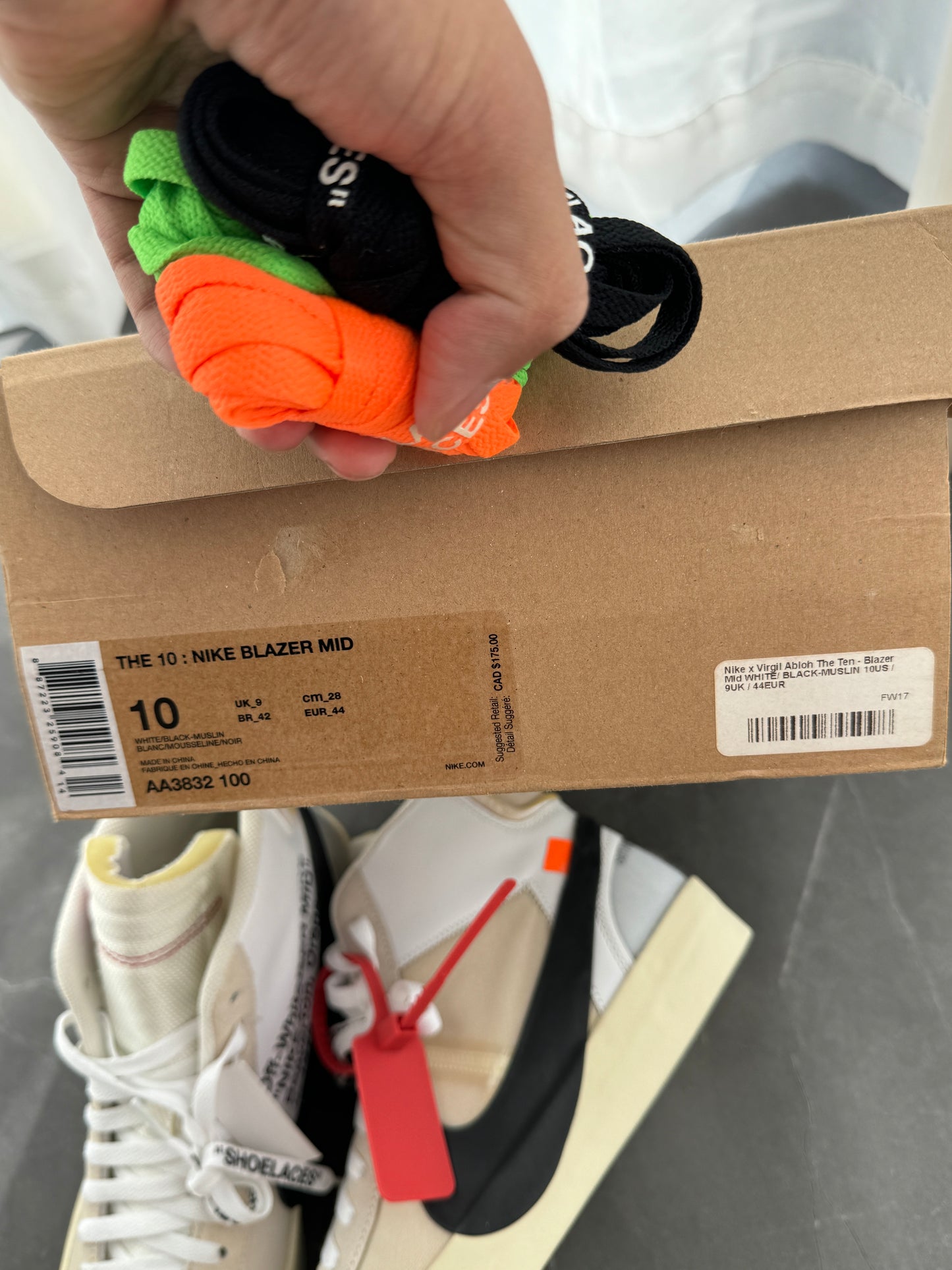 Nike Blazer Mid Off-White The Ten US10