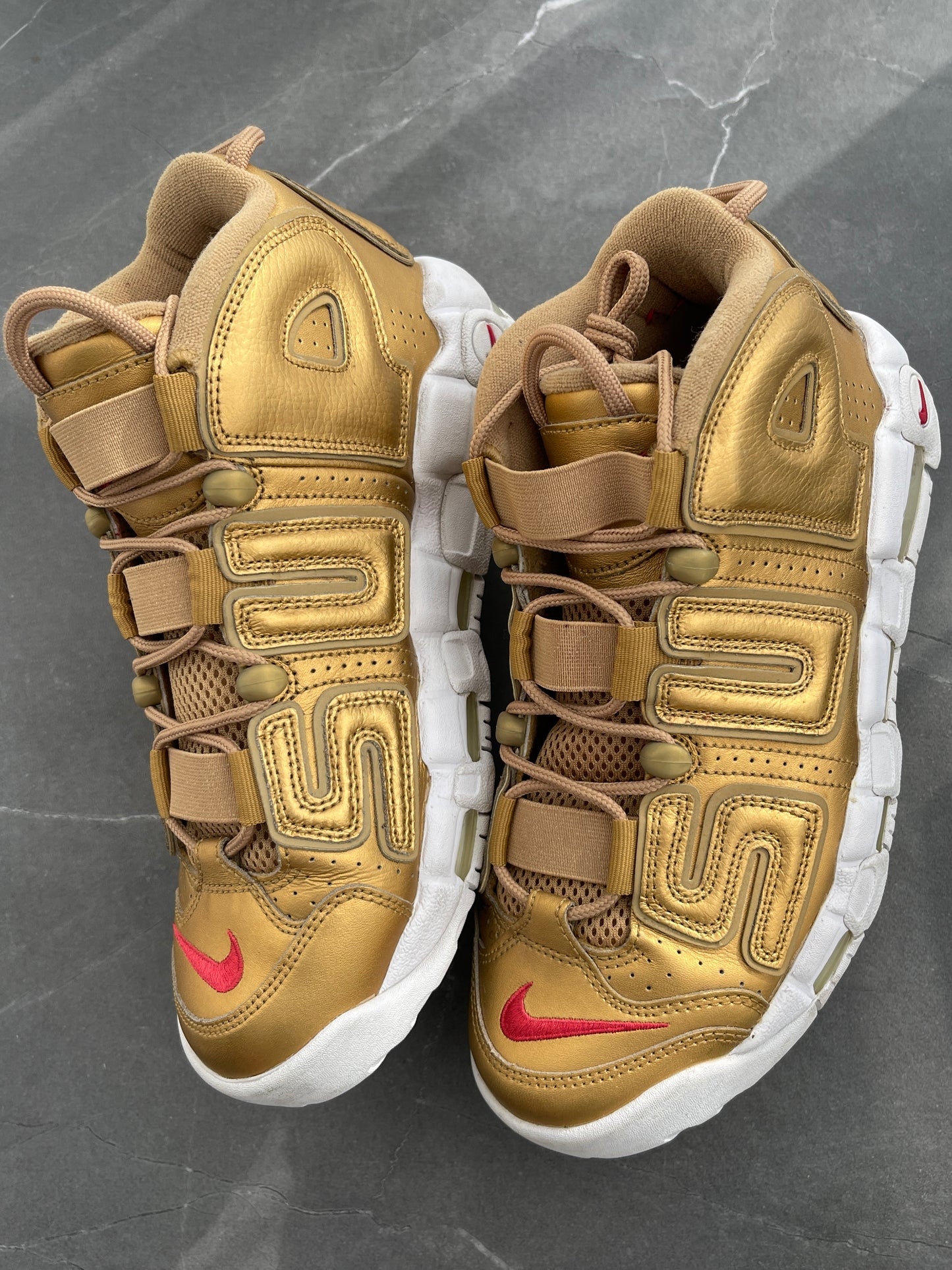 Nike Air More Uptempo Supreme Suptempo Gold US8