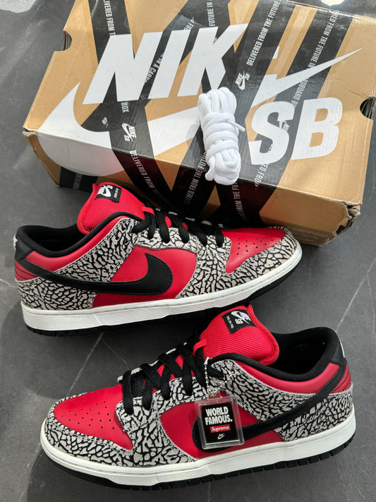 Dunk Low Premium SB Supreme Red Cement 2012 US10.5