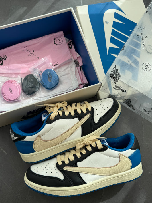 Air Jordan 1 Low Travis Scott Fragment Design US9 Lot2