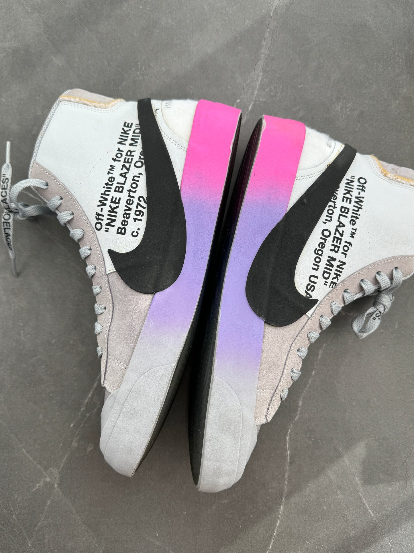 Nike Blazer Off-White Wolf Grey Serena Queen US9.5