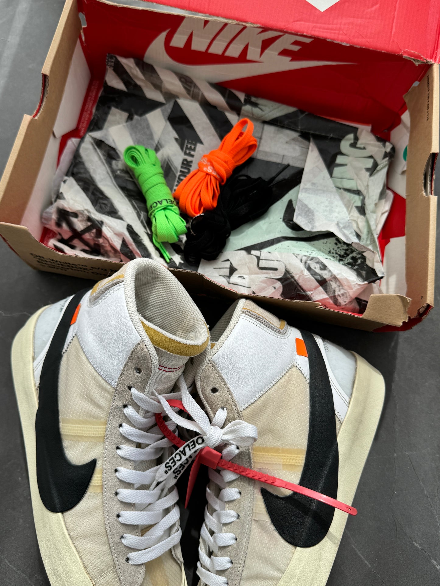 Nike Blazer Mid Off-White The Ten US9 Lot1