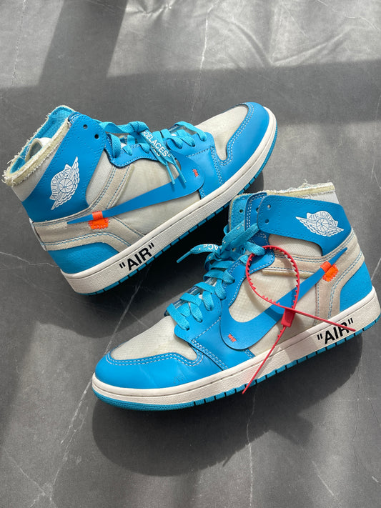 Air Jordan 1 Off-White University Blue US10