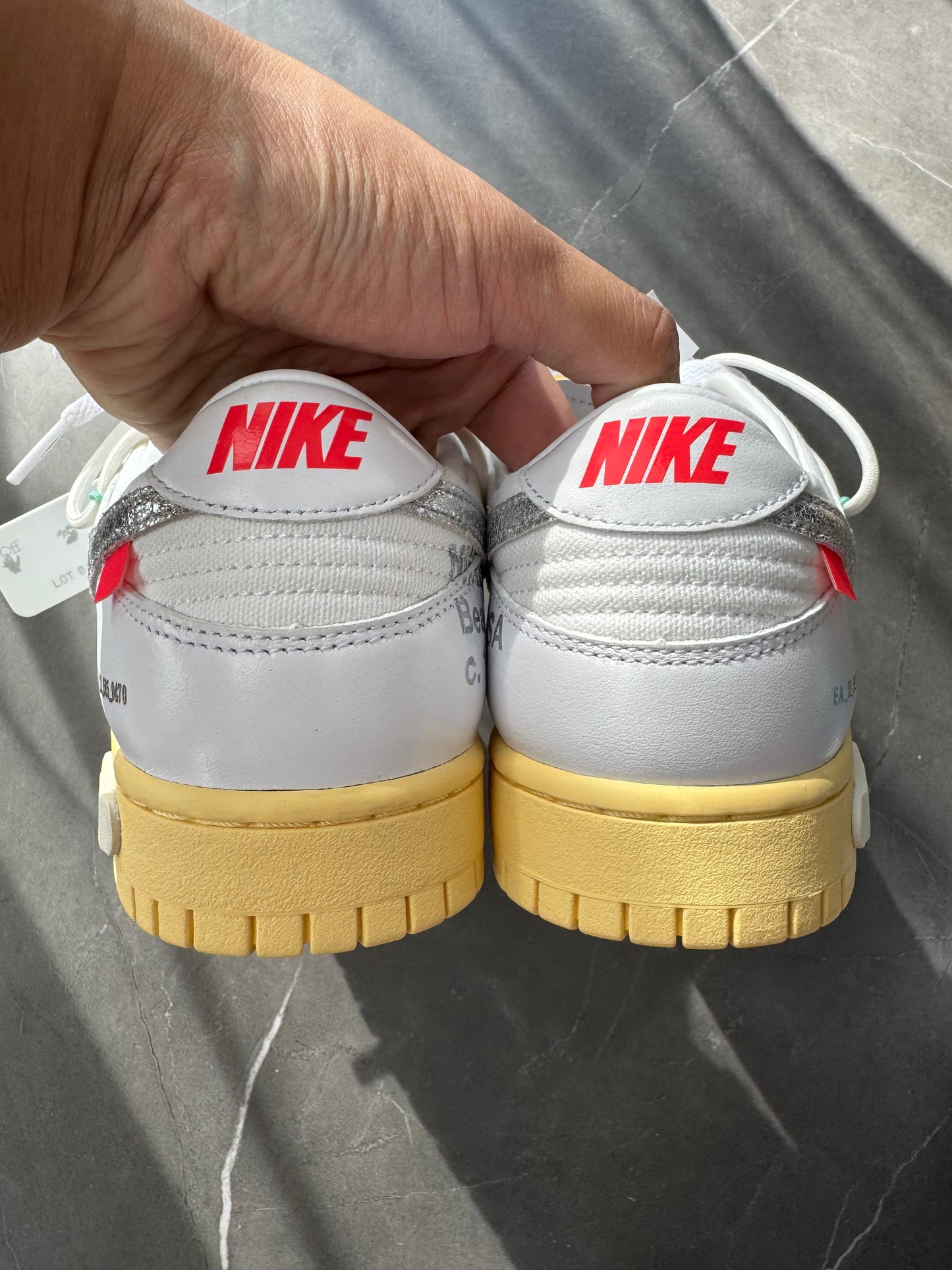 Dunk Low Off-White Lot1 US9.5