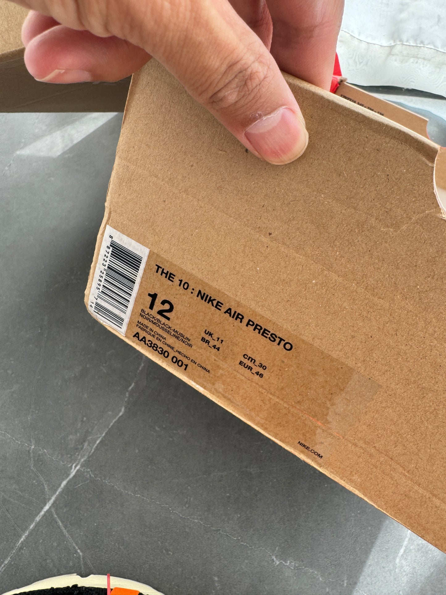 Nike Air Presto Off-White The Ten US12