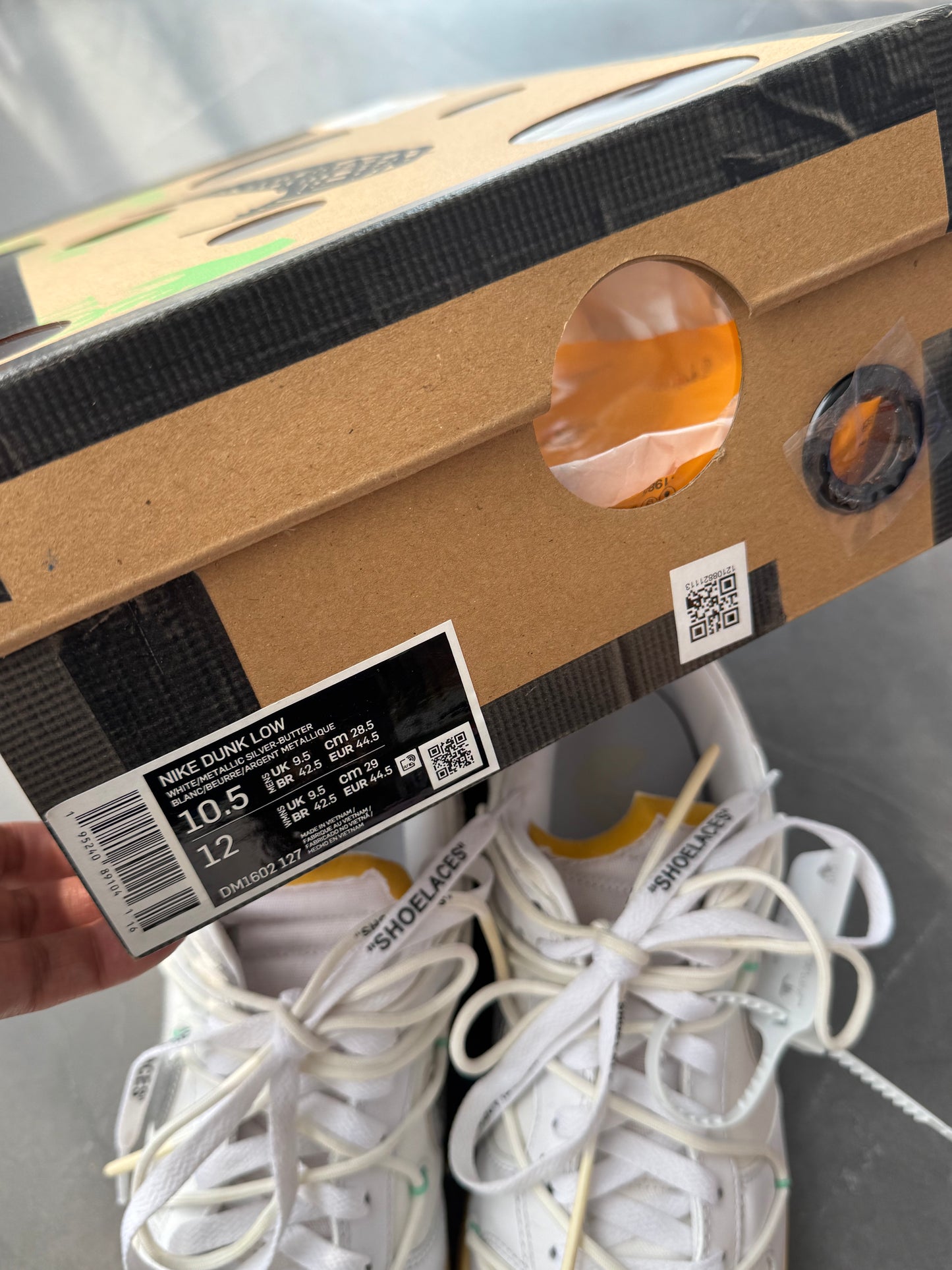 Dunk Low Off-White Lot1 US10.5