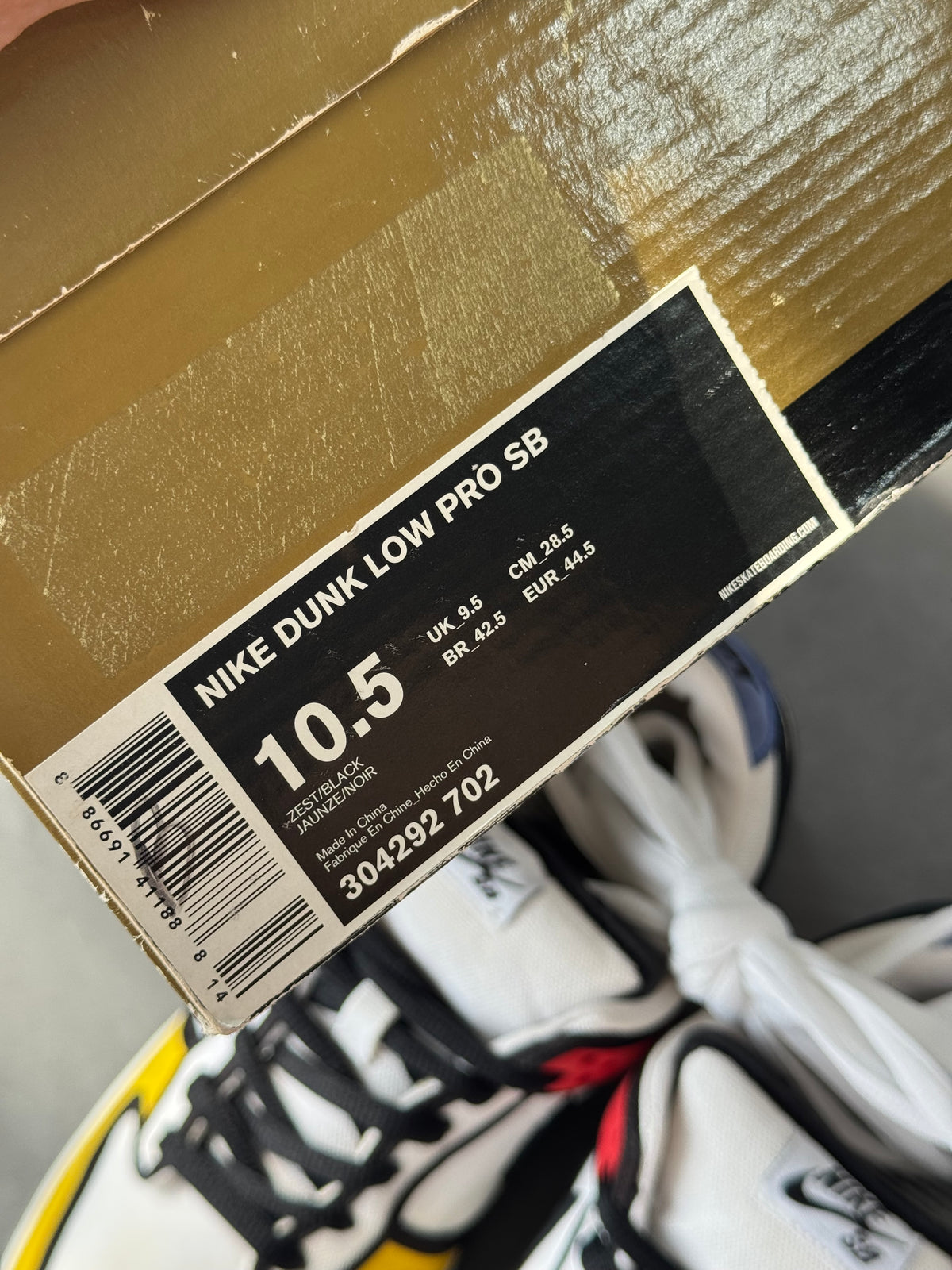 Dunk Low Pro SB Piet Mondrian 2008 US10.5