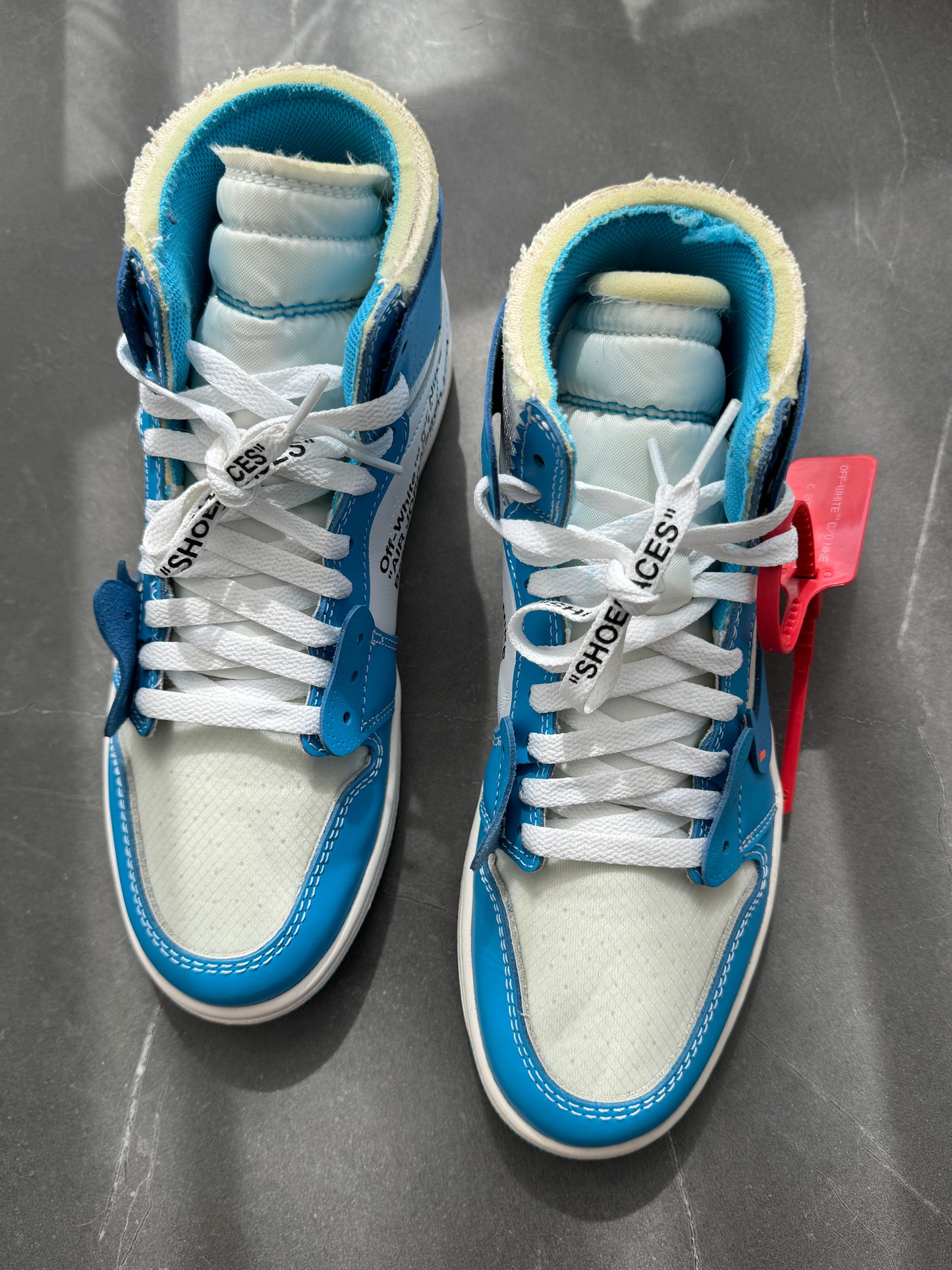 Air Jordan 1 Off-White University Blue US8