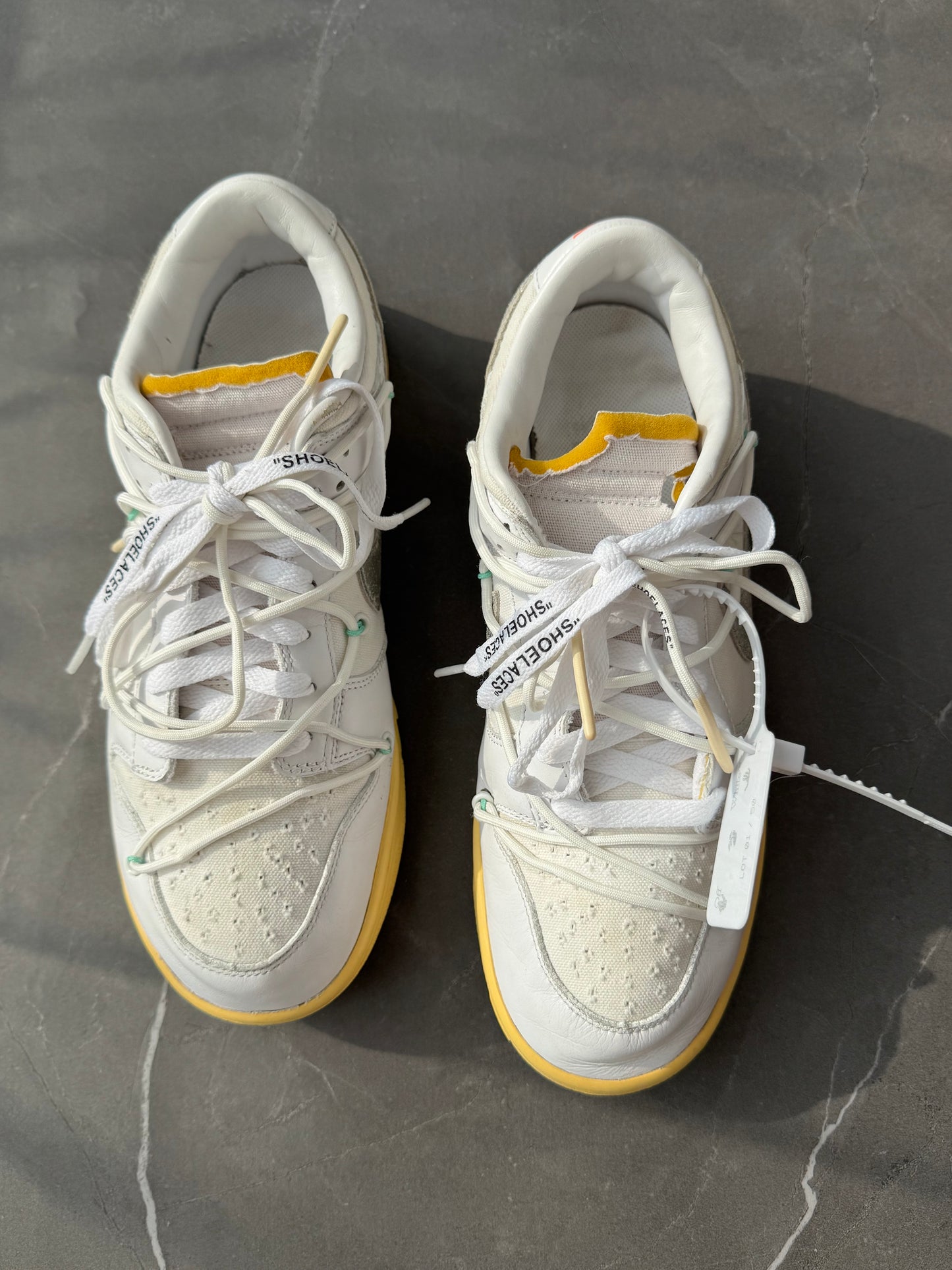Dunk Low Off-White Lot1 US10.5