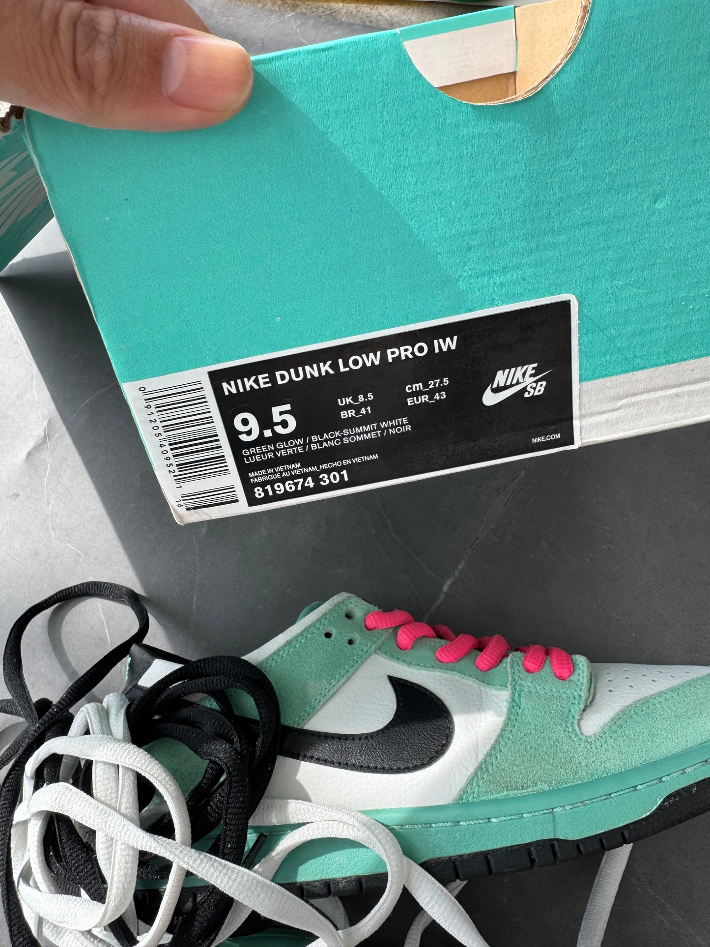 Dunk Low Pro SB Sea Crystal 2016 US9.5